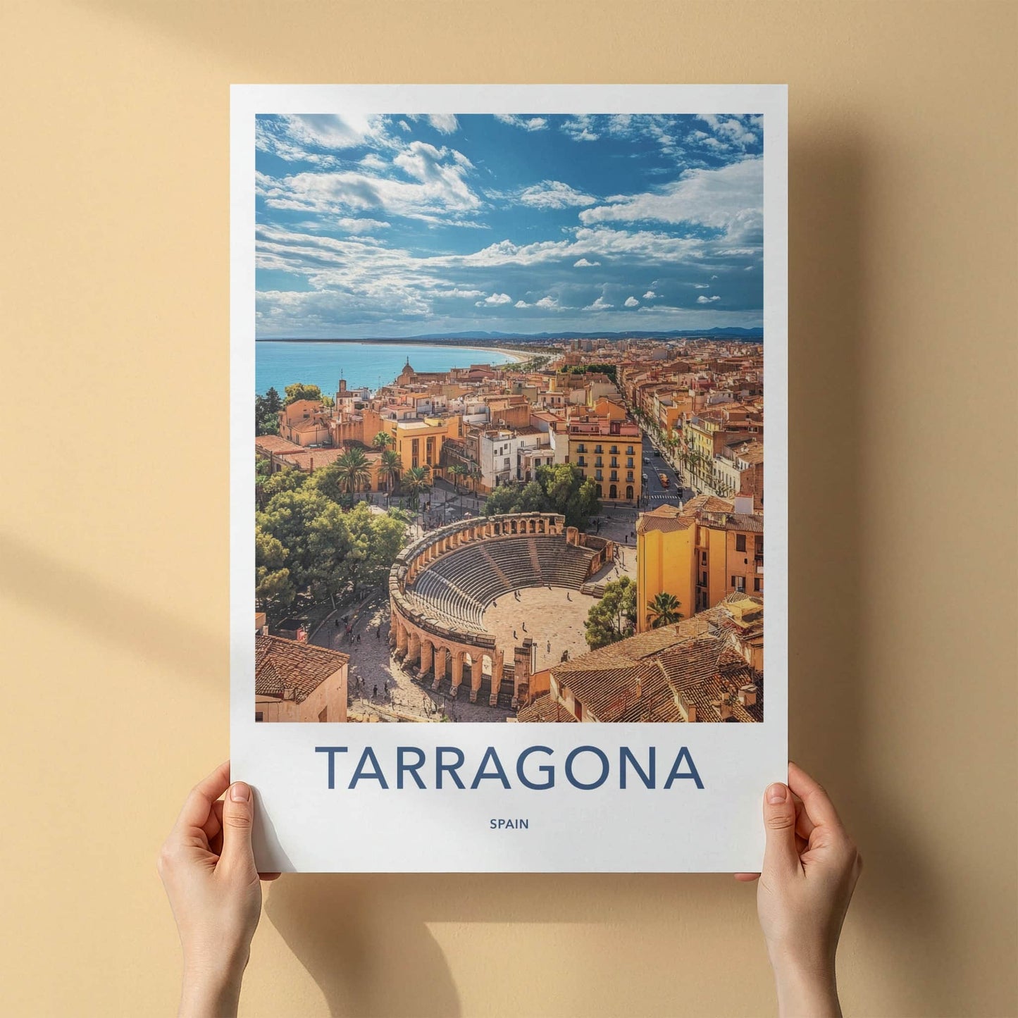 Tarragona Poster - Spain Travel Art - Ancient Roman City Home Decor