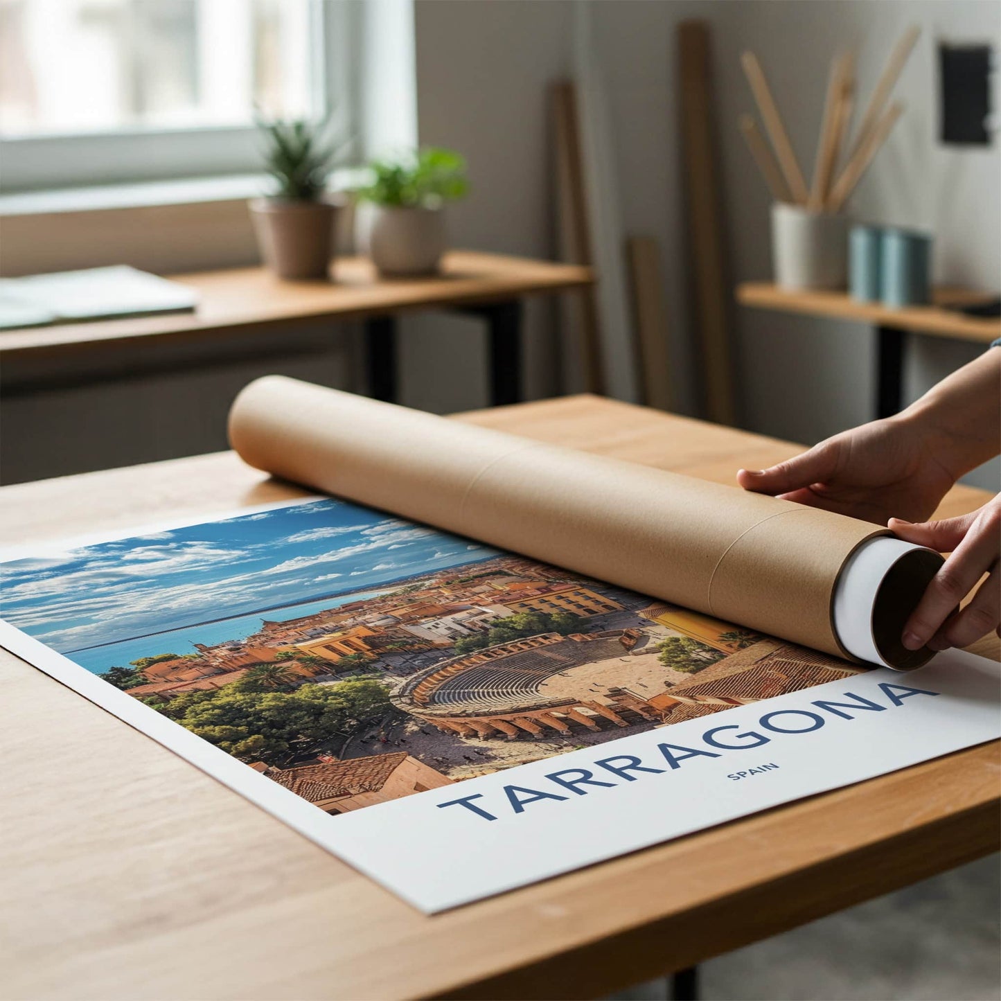Tarragona Poster - Spain Travel Art - Ancient Roman City Home Decor