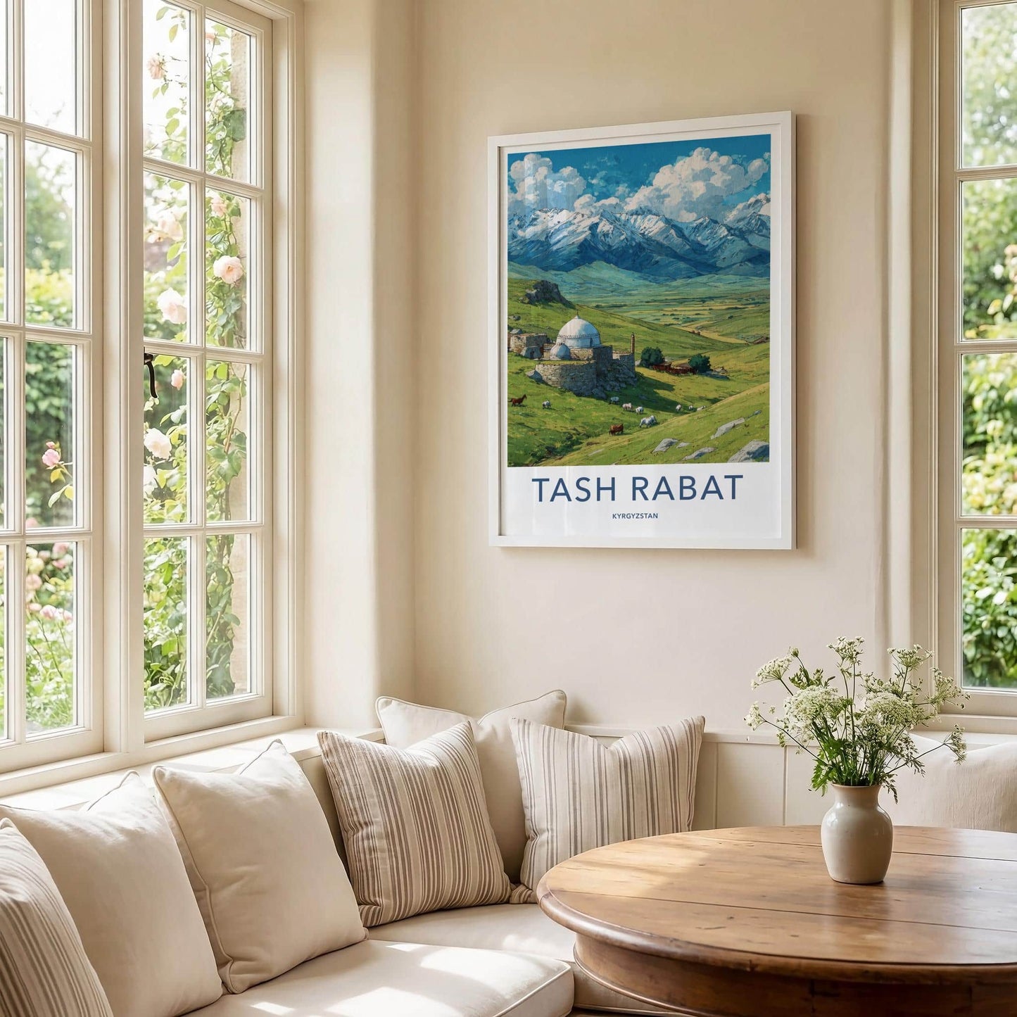 Tash Rabat Poster - Kyrgyzstan Travel Art - Ancient Stone Dome Home Decor