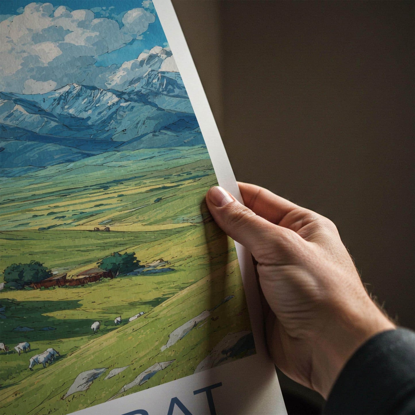 Tash Rabat Poster - Kyrgyzstan Travel Art - Ancient Stone Dome Home Decor