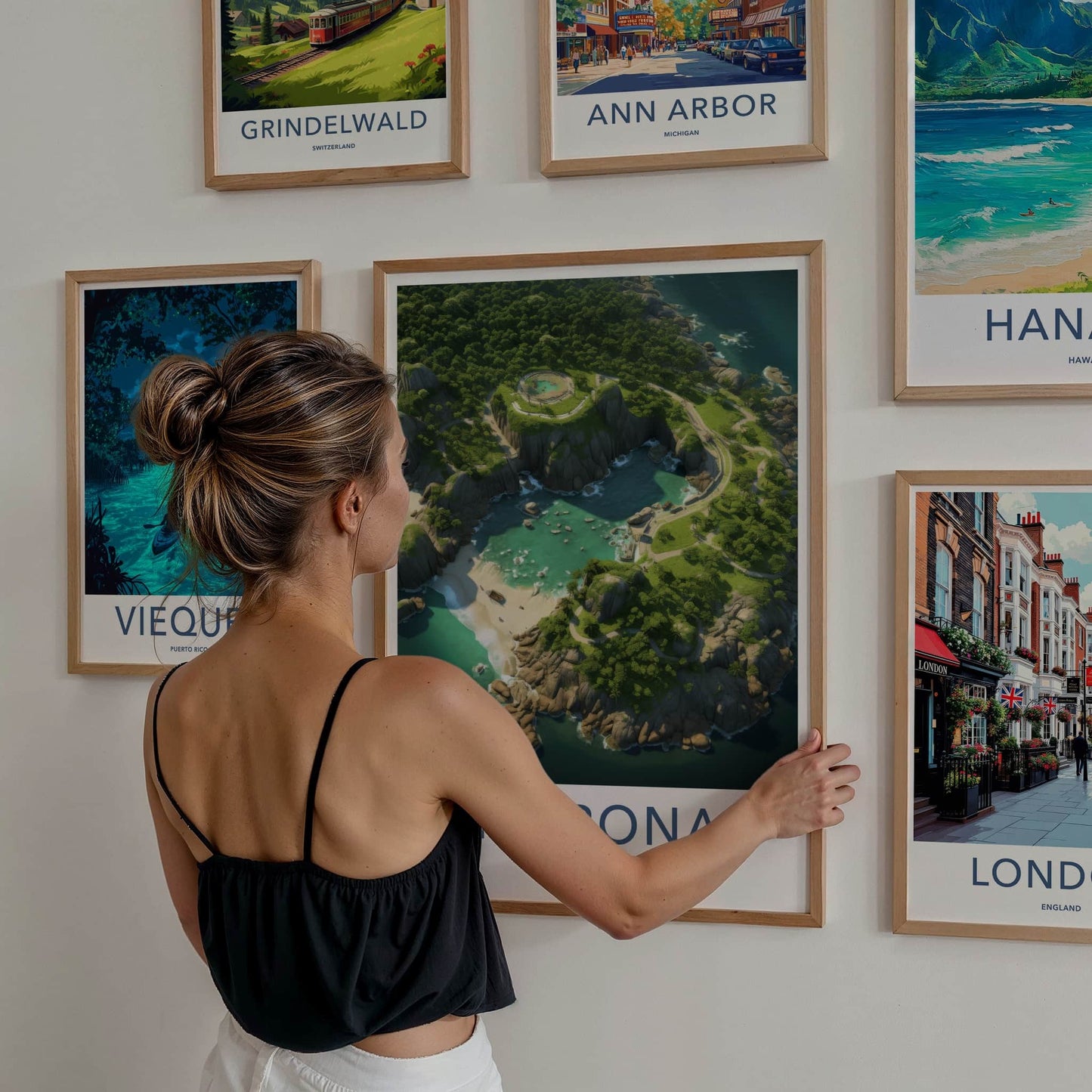 Tayrona National Park Poster - Colombia Wall Art - Circular Lagoon Overlook Gift
