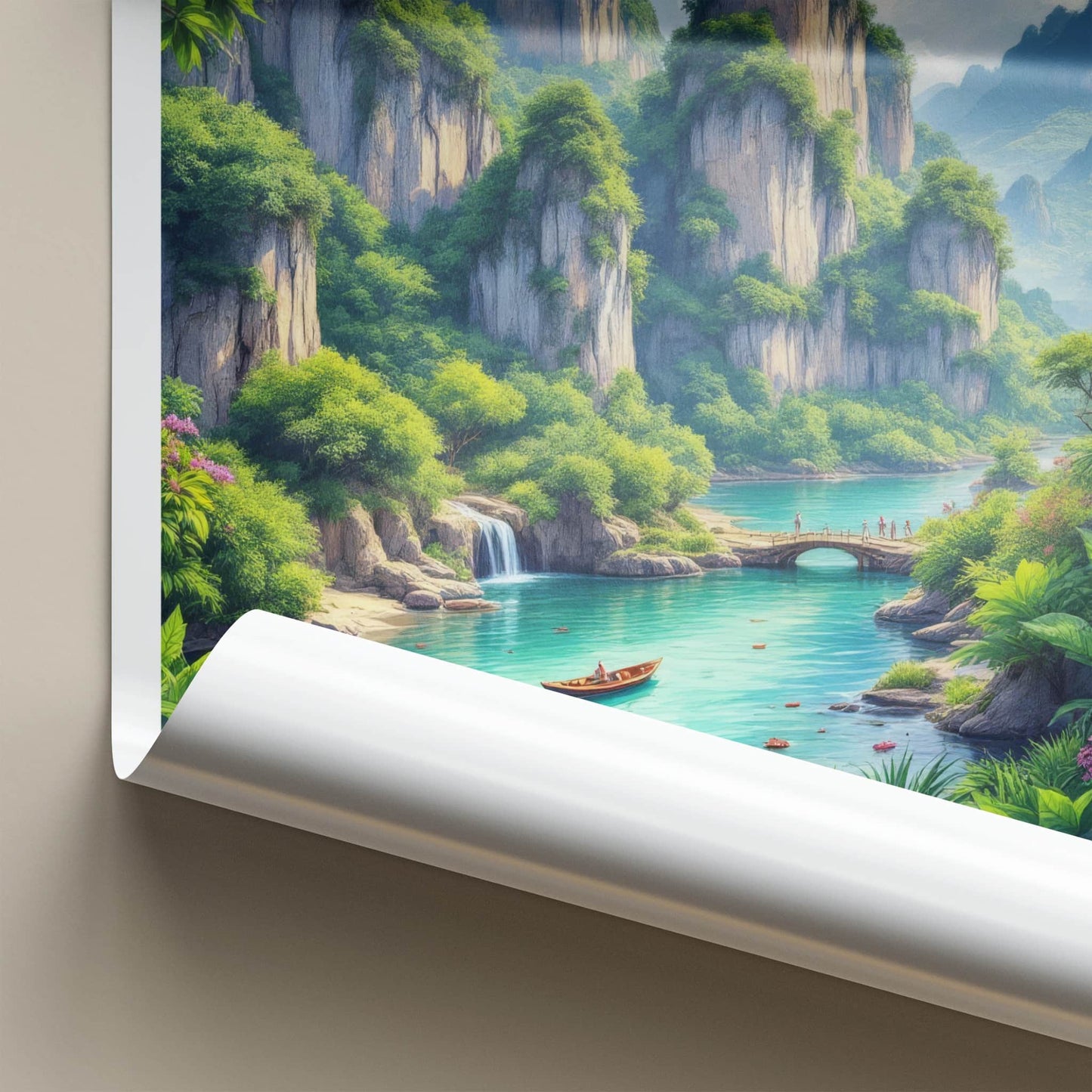 Than Bok Khorani Poster - Thailand Wall Art - Lush Karst River Asia