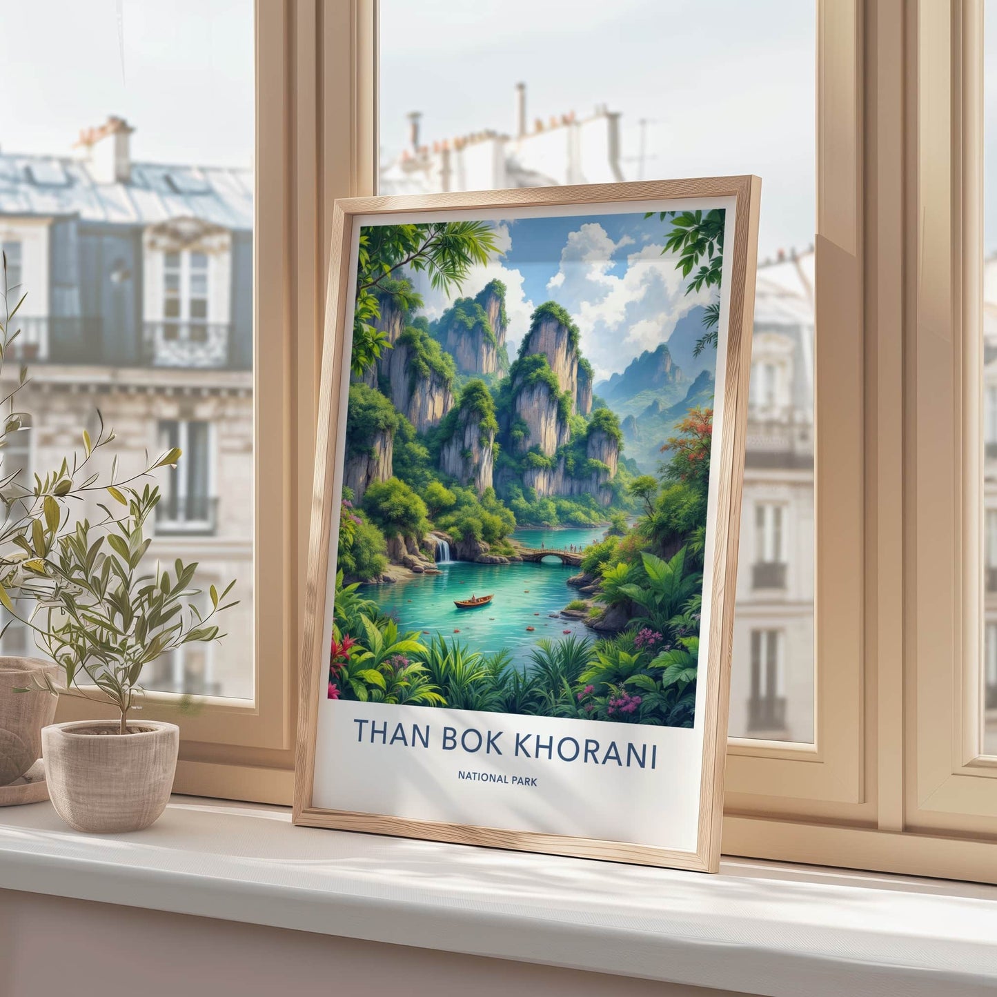 Than Bok Khorani Poster - Thailand Wall Art - Lush Karst River Asia