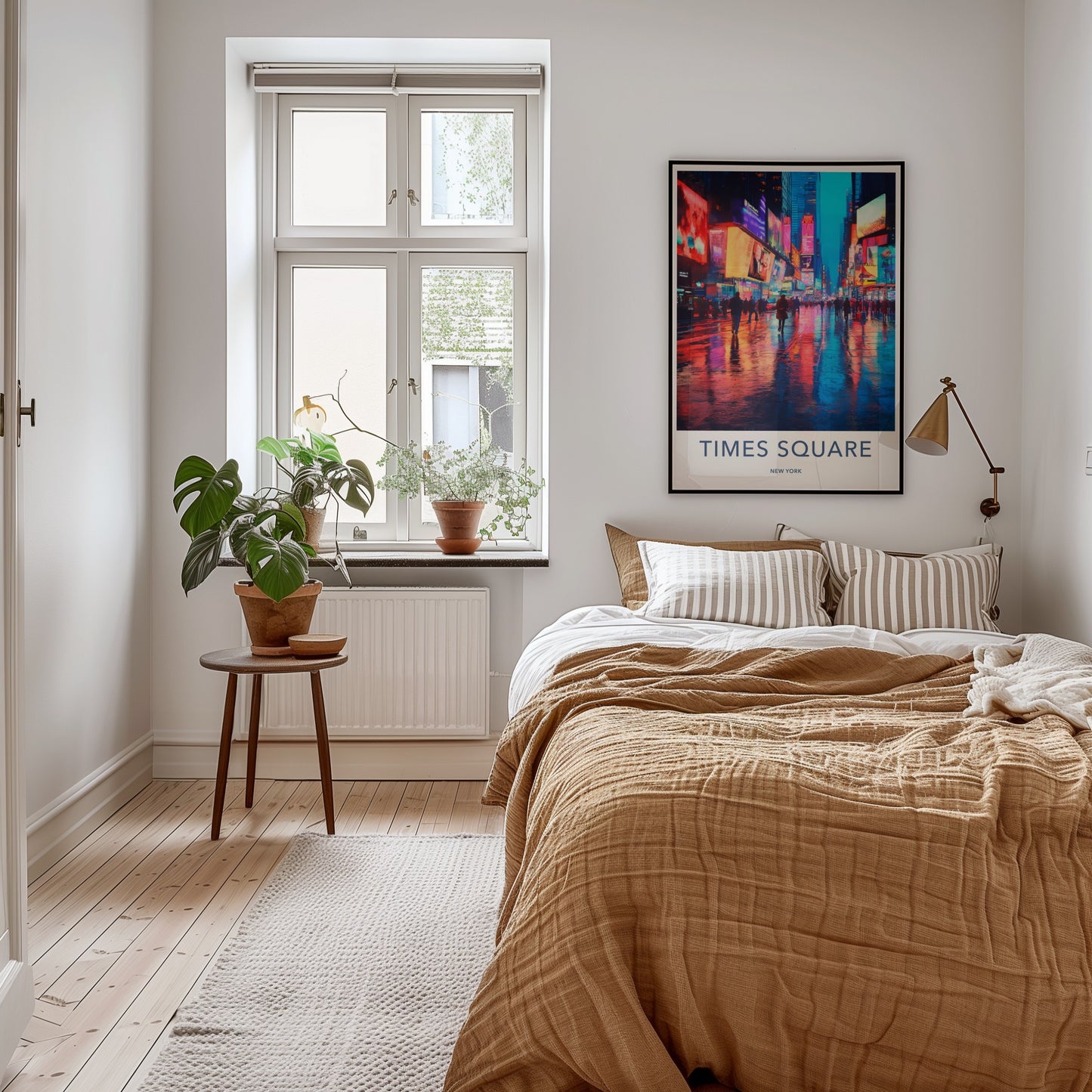 Times Square Poster - New York Wall Art - Vibrant City Night Home Decor