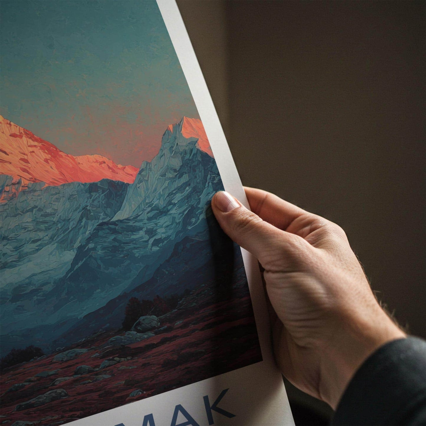 Tipra Bamak Poster - India Travel Art - Uttarakhand Sunrise Summit Wall Decor