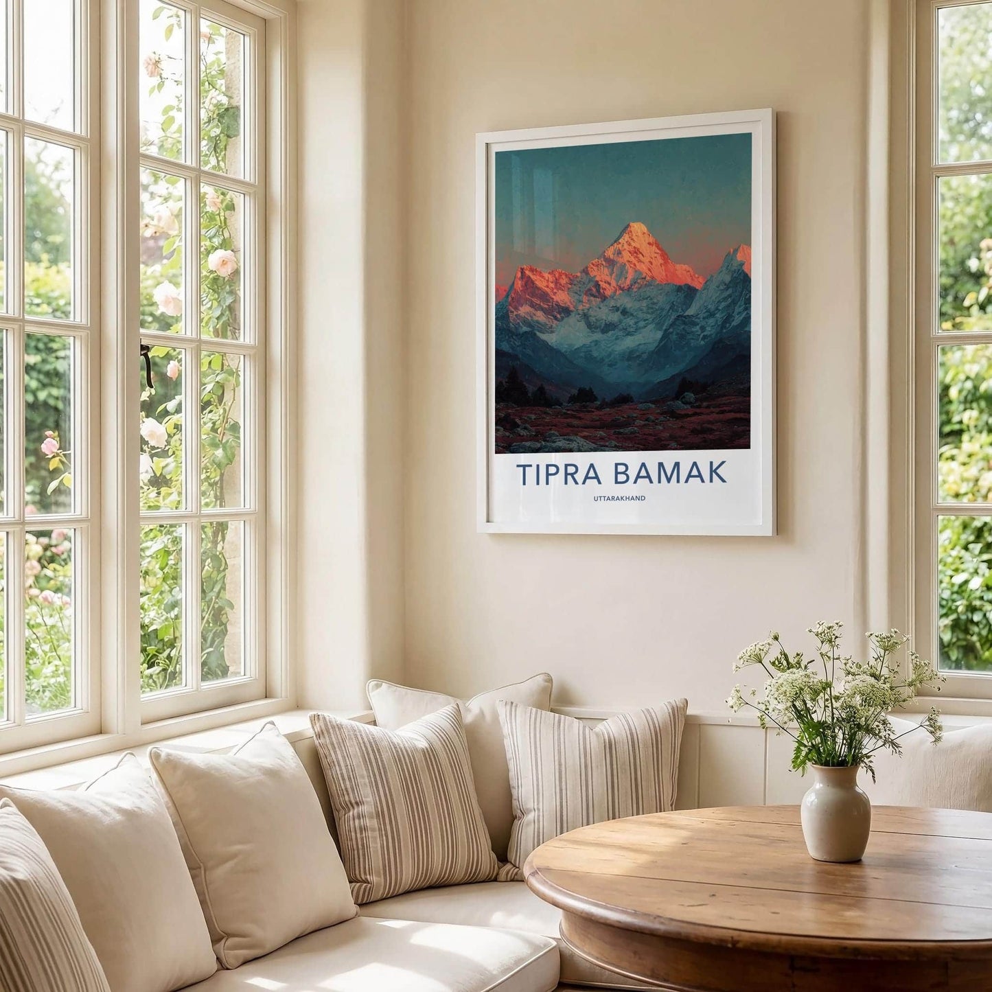 Tipra Bamak Poster - India Travel Art - Uttarakhand Sunrise Summit Wall Decor