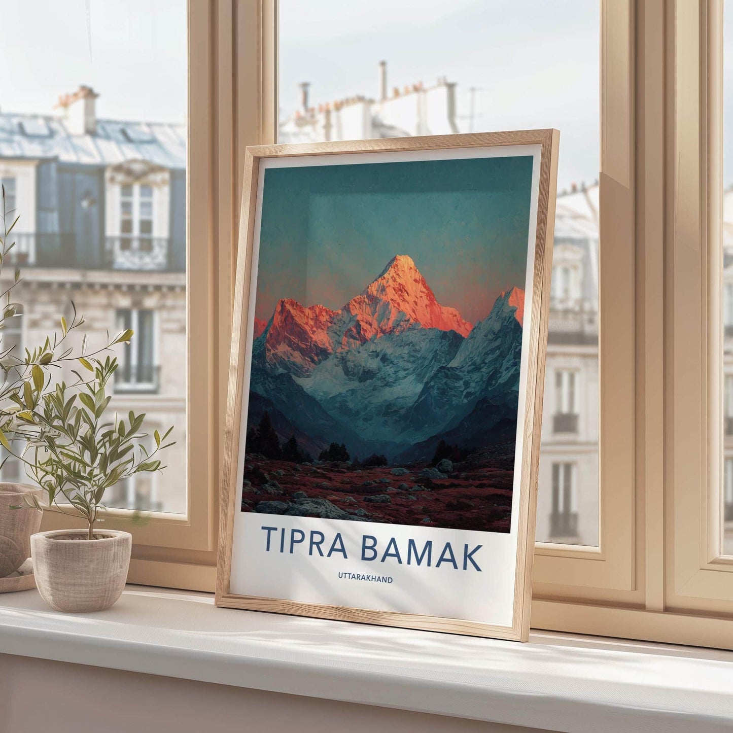 Tipra Bamak Poster - India Travel Art - Uttarakhand Sunrise Summit Wall Decor