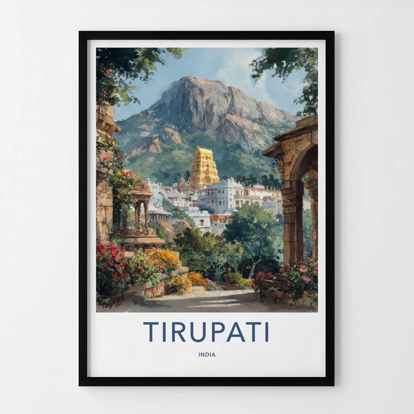 Tirupati Poster - India Fine Art - Andhra Pradesh Temple Wall Decor