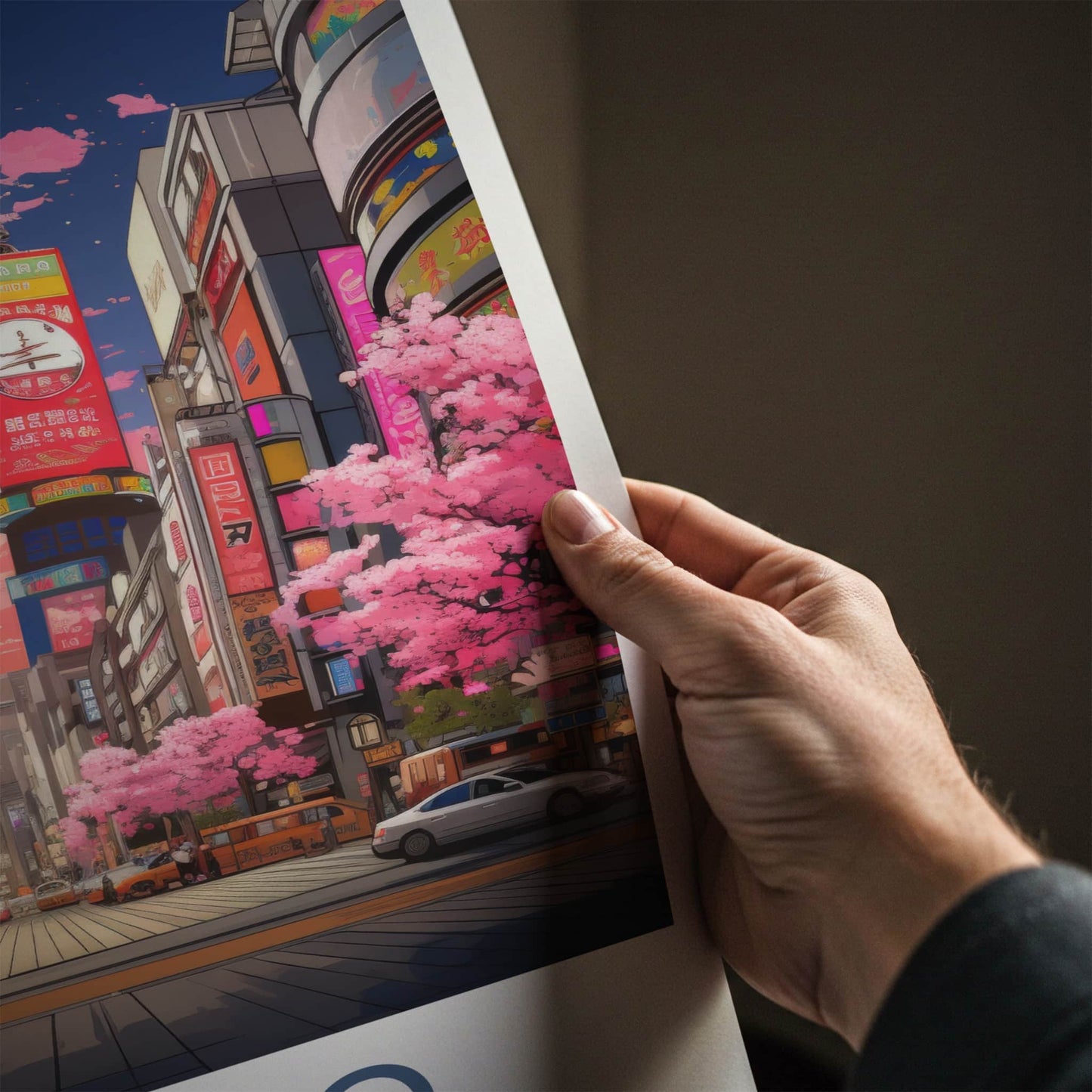 Tokyo Poster - Japan Framed Print - Vibrant City Blossoms Home Decor