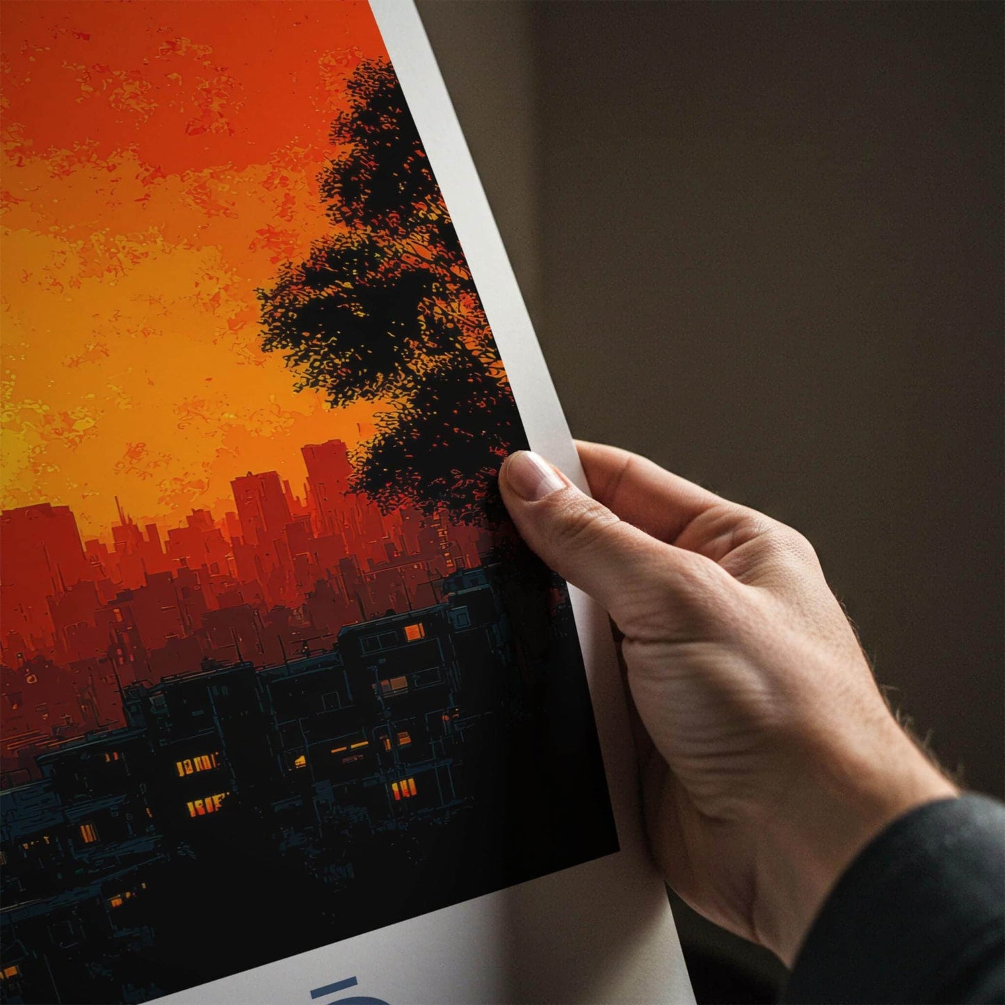 Tokyo Poster - Japan Travel Art - Tower Fuji Sunset Home Decor