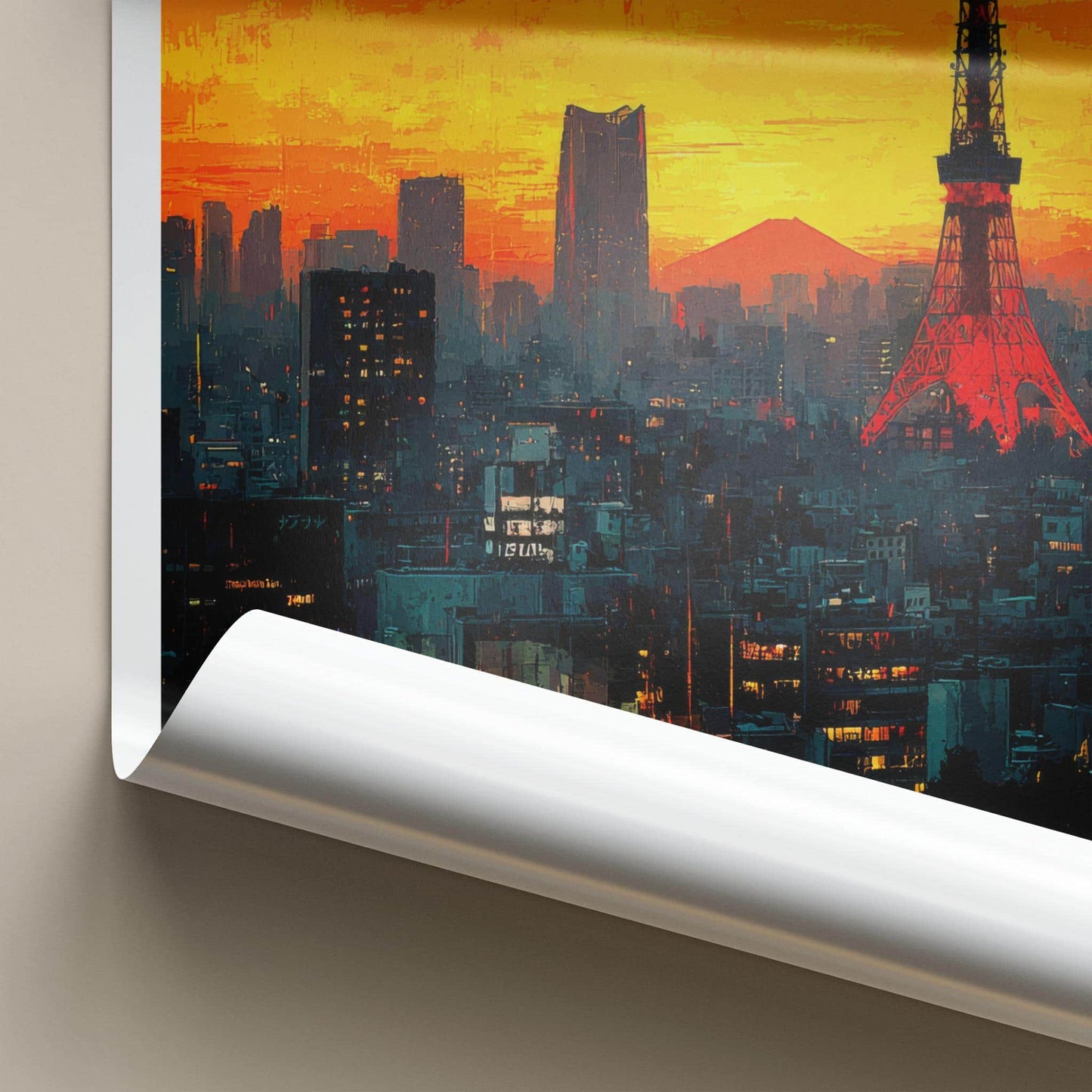 Tokyo Poster - Japan Travel Art - Vibrant City Skyline Home Decor