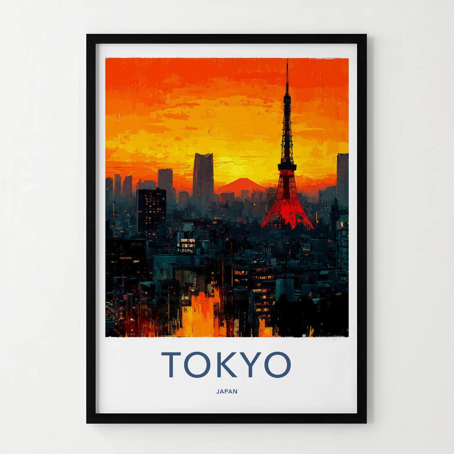 Tokyo Poster - Japan Travel Art - Vibrant City Skyline Home Decor