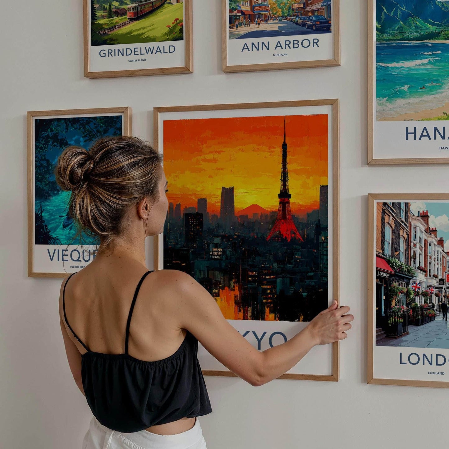 Tokyo Poster - Japan Travel Art - Vibrant City Skyline Home Decor