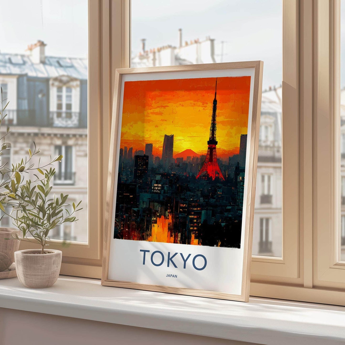 Tokyo Poster - Japan Travel Art - Vibrant City Skyline Home Decor