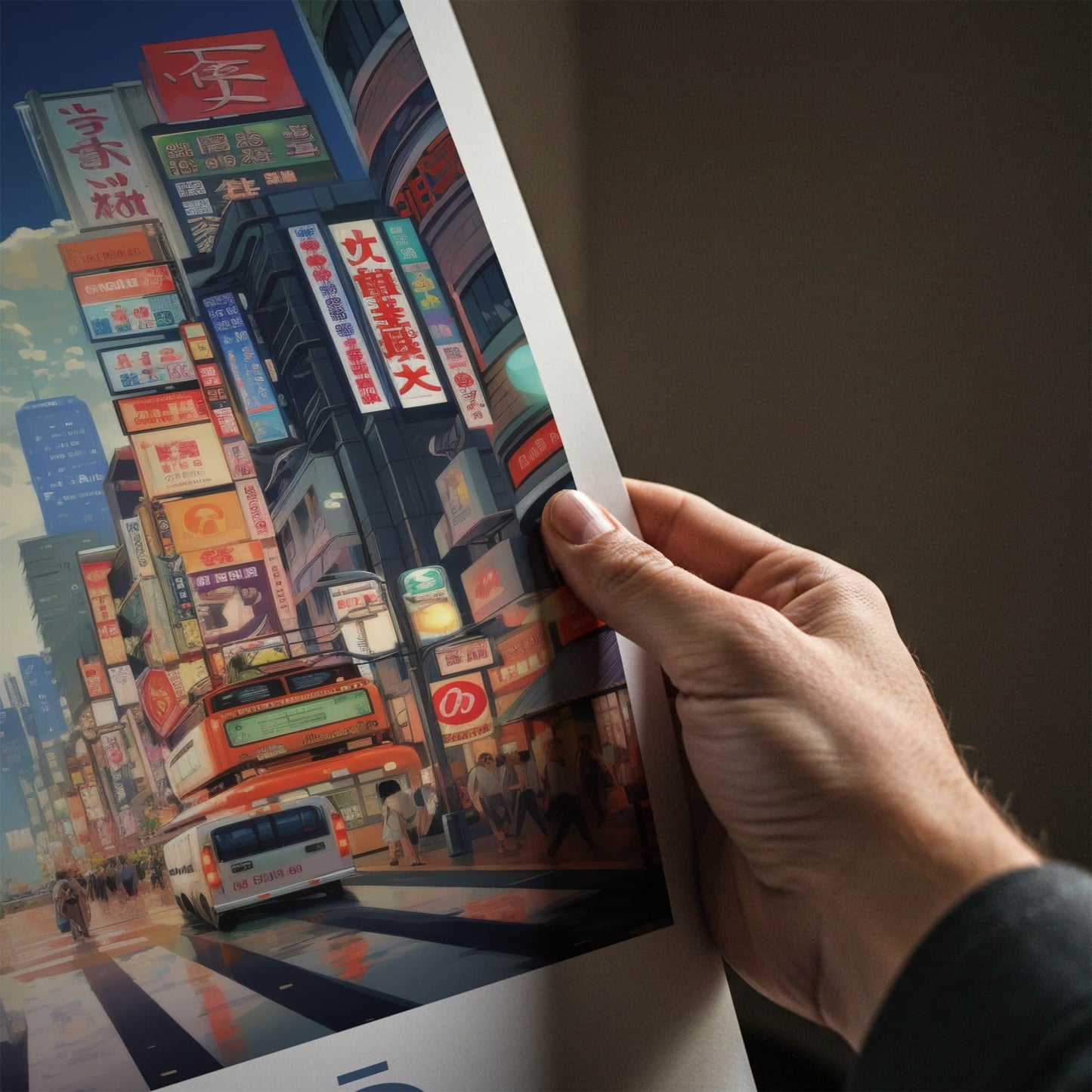 Tokyo Poster - Japan Wall Art - Vibrant City Street Home Decor