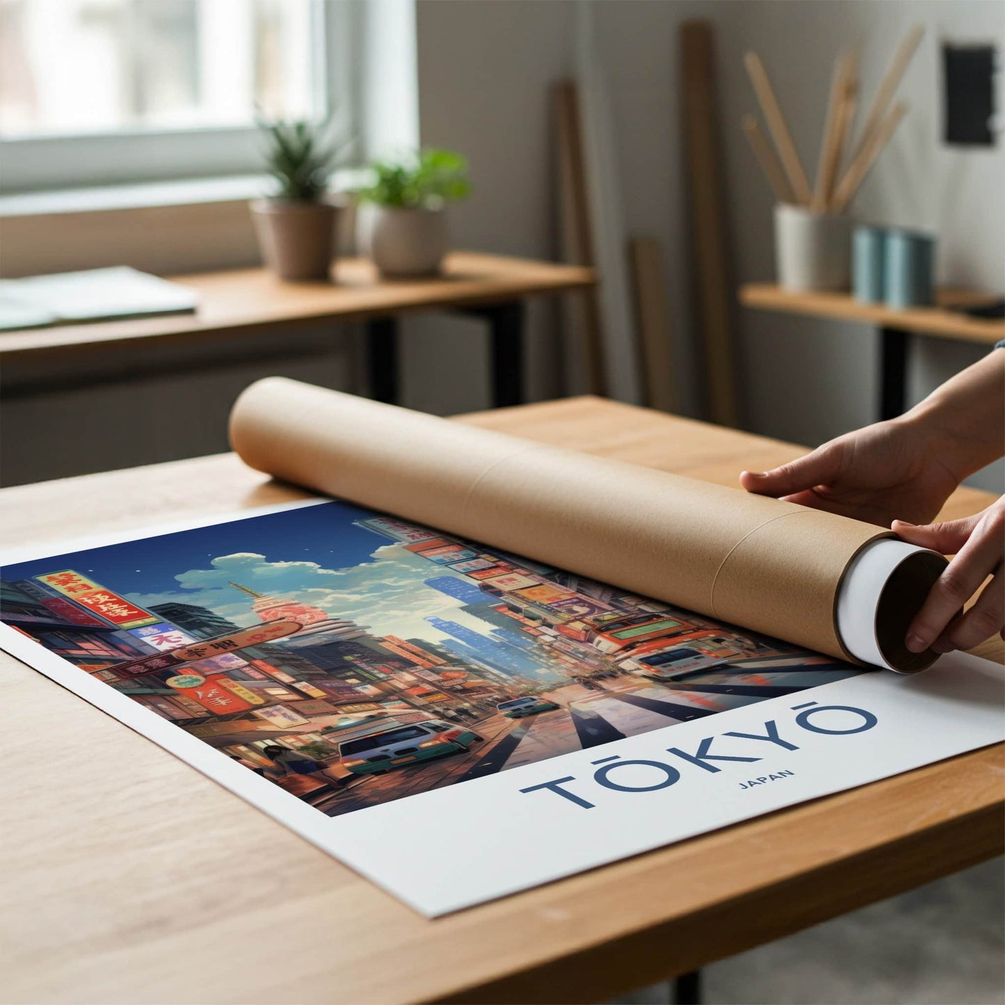 Tokyo Poster - Japan Wall Art - Vibrant City Street Home Decor