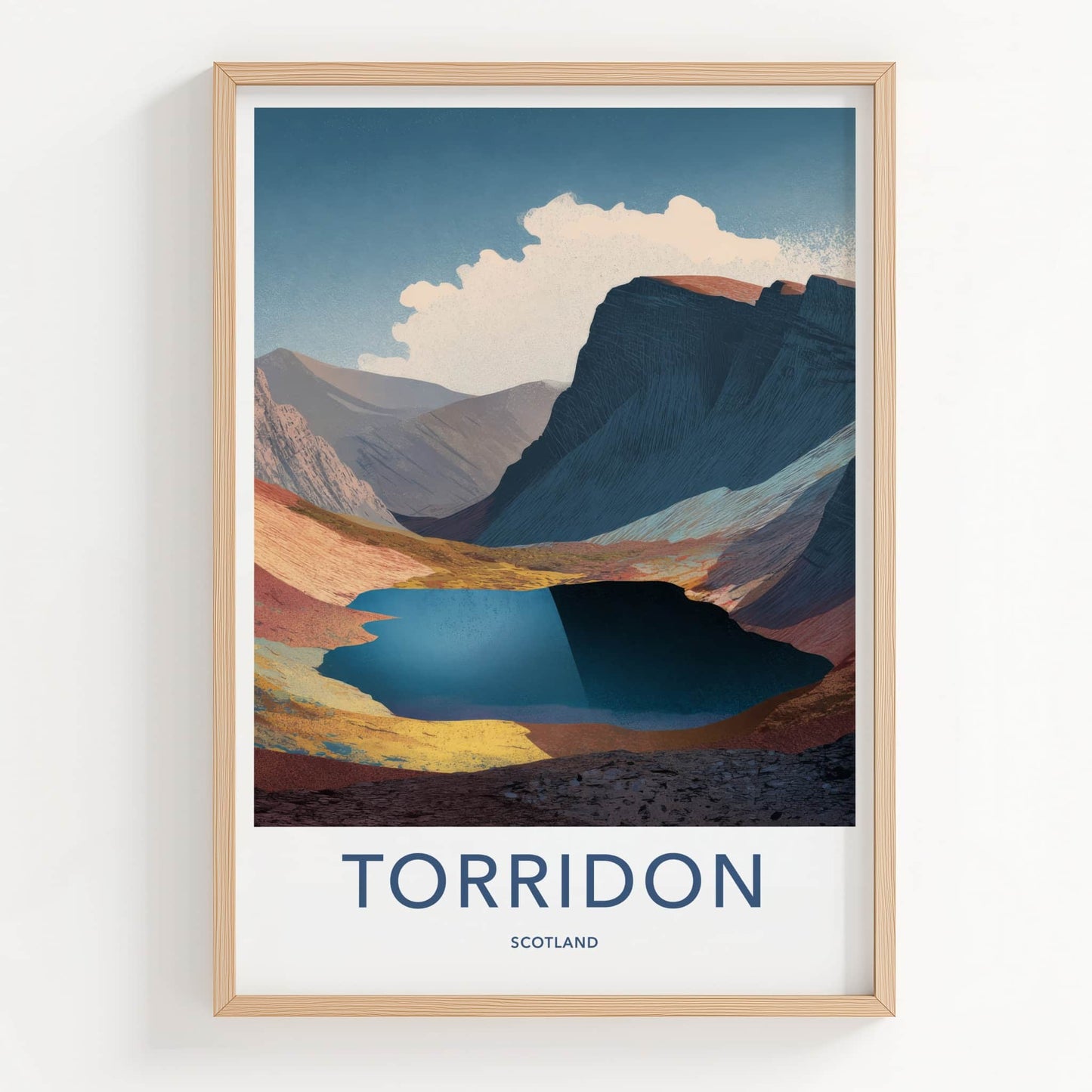 Torridon Poster - Scotland Wall Art - Mountain Lake View Home Decor