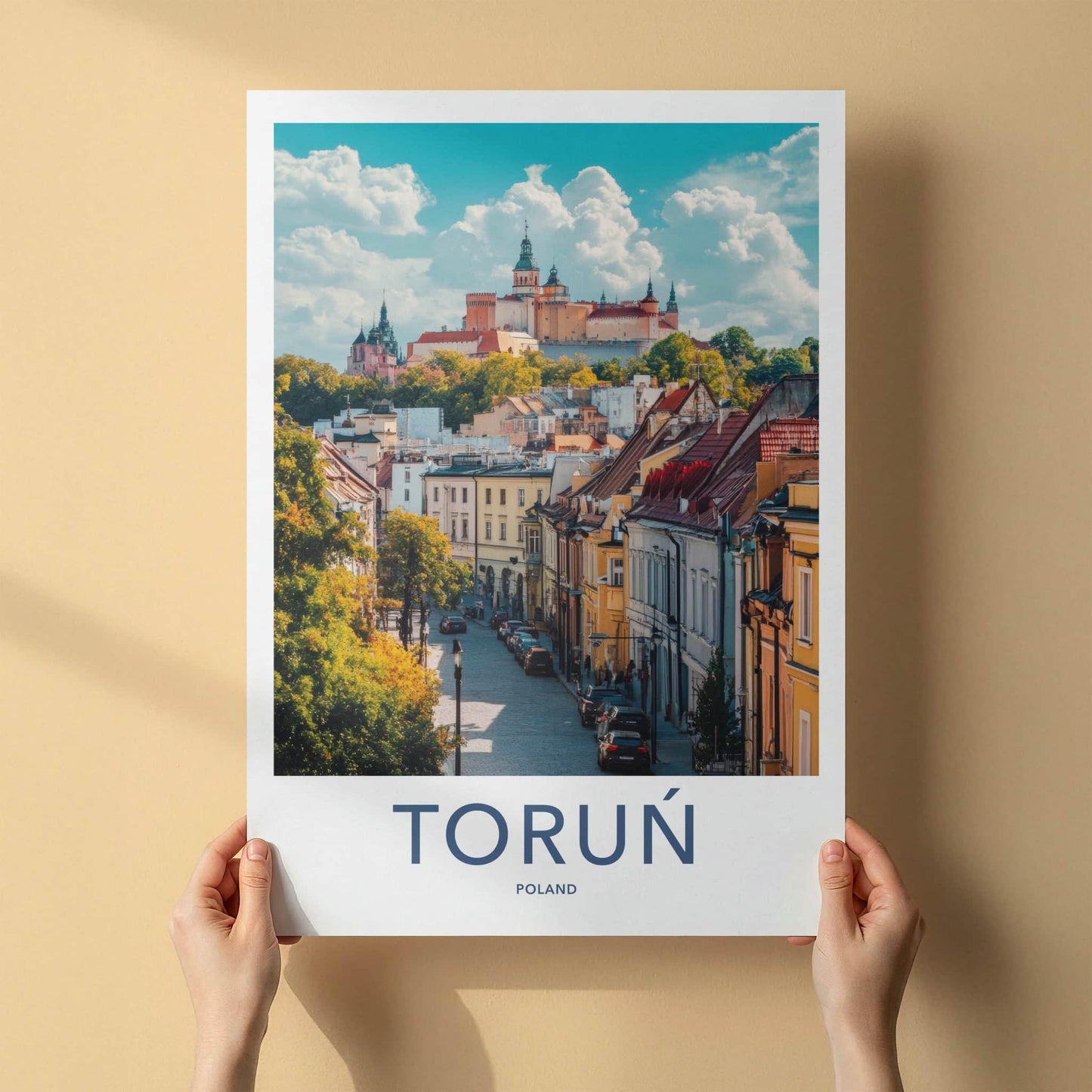 Torun Poster - Poland Travel Art - Historic Castle Town Wall Decor