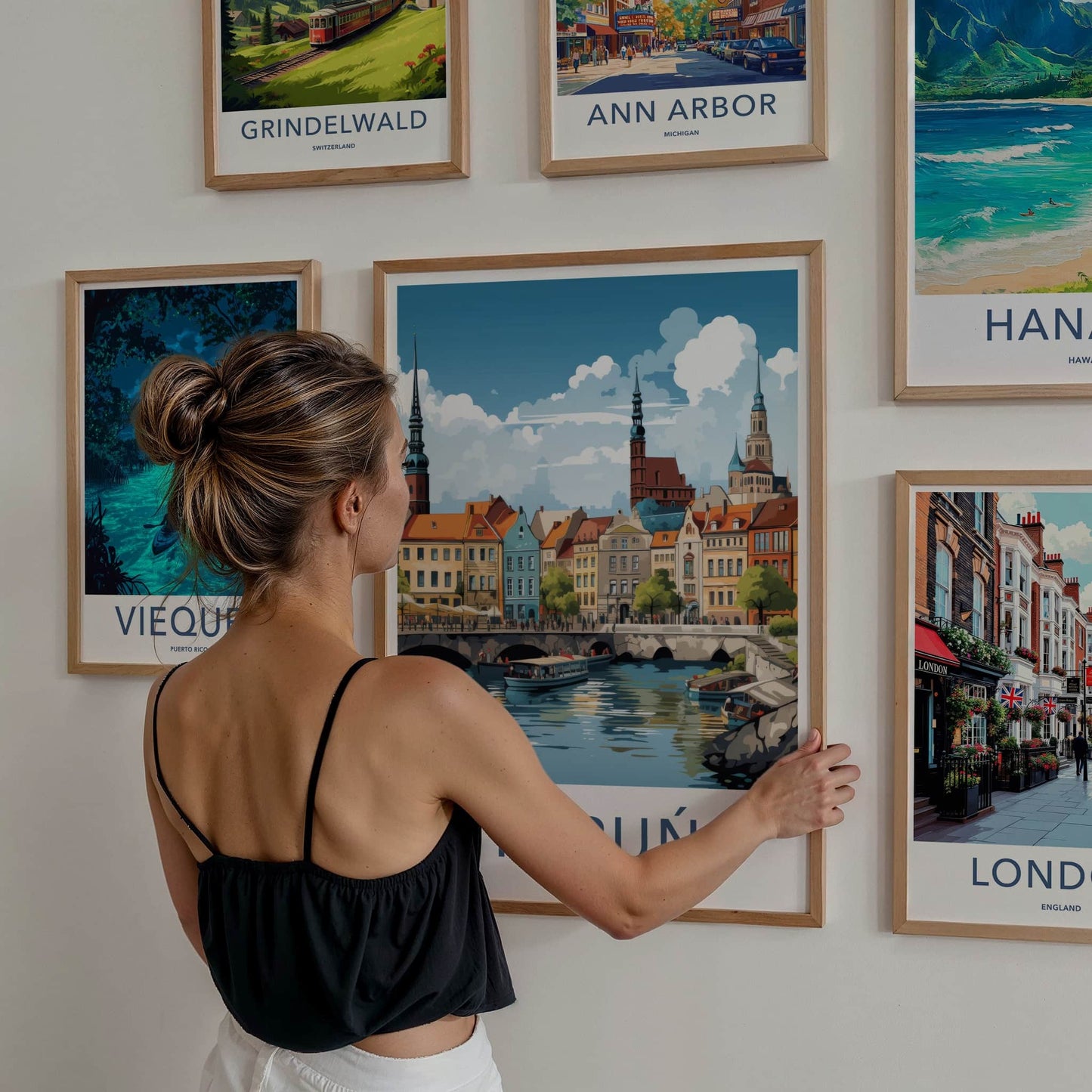 Torun Poster - Poland Travel Art - Historic City River Home Decor