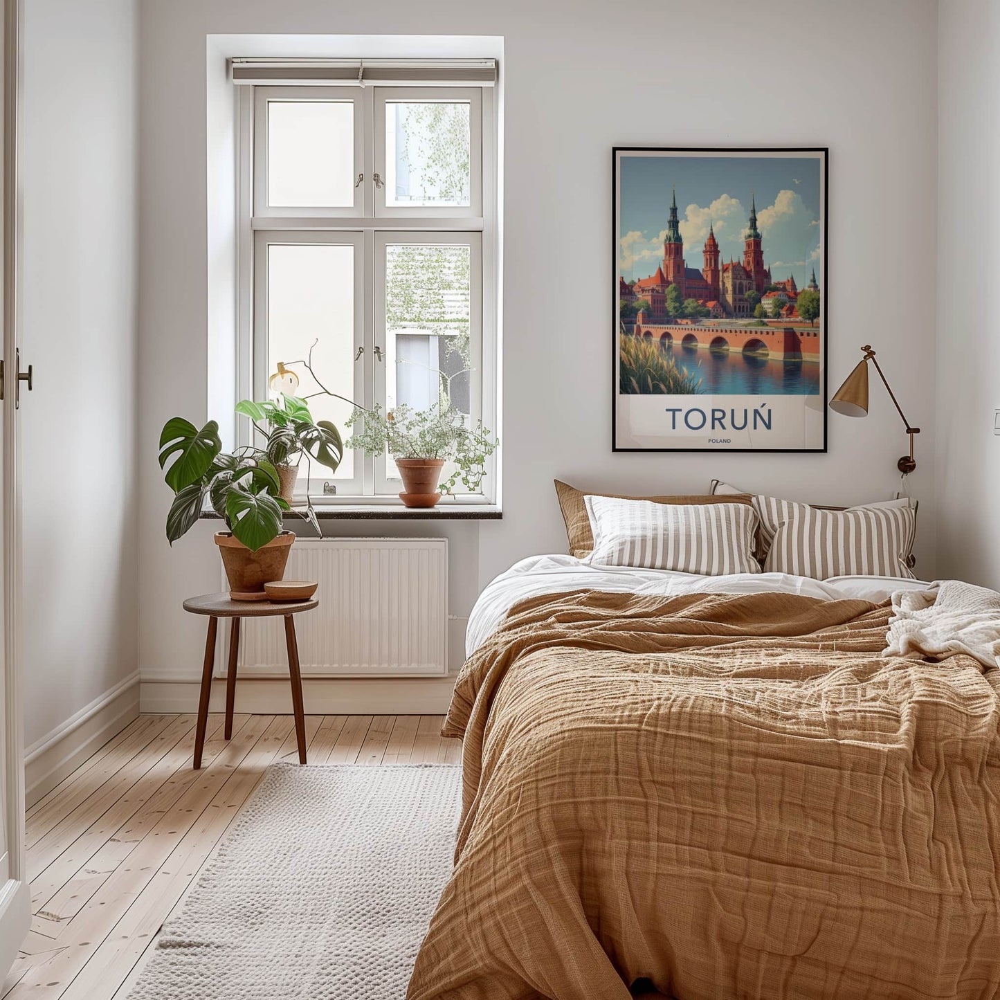 Torun Poster - Poland Travel Print - Historic Riverfront City Home Decor
