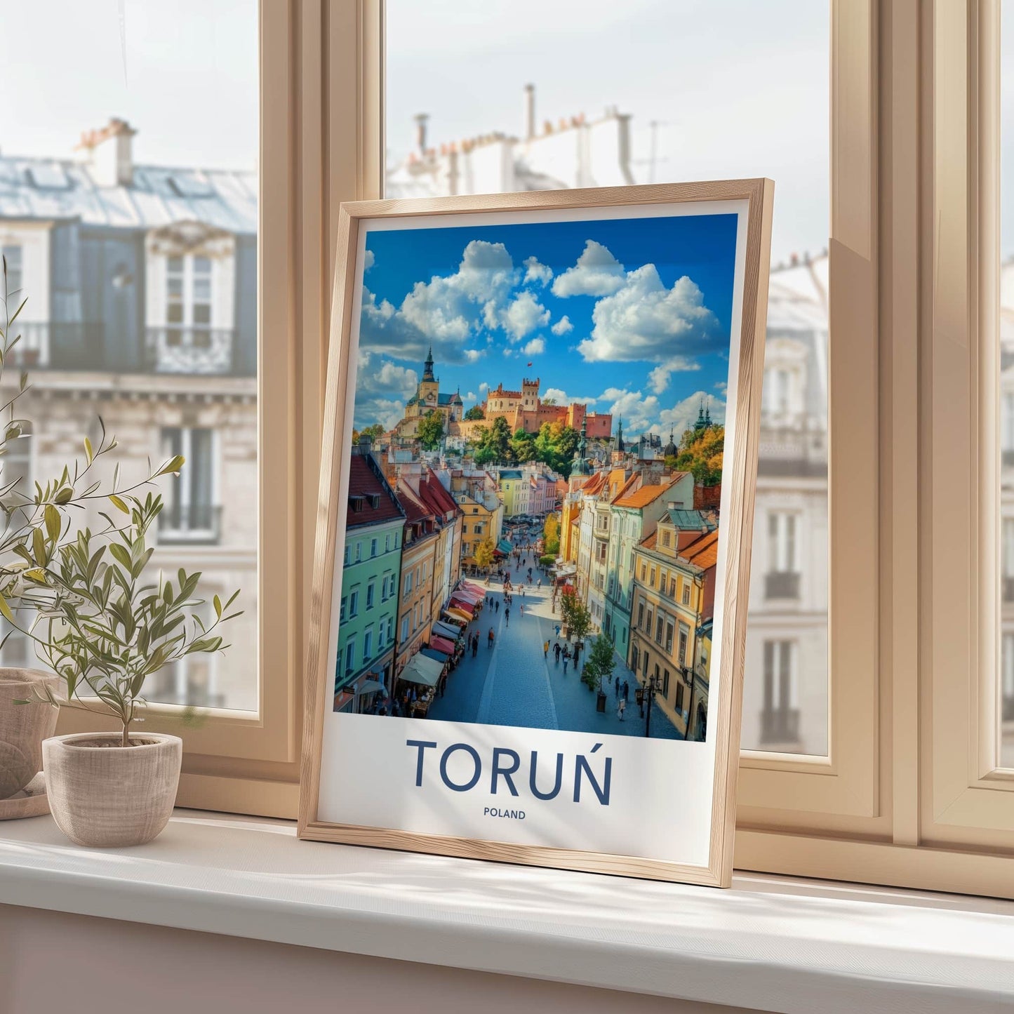 Torun Poster - Poland Wall Art - Historic Walled City Home Decor