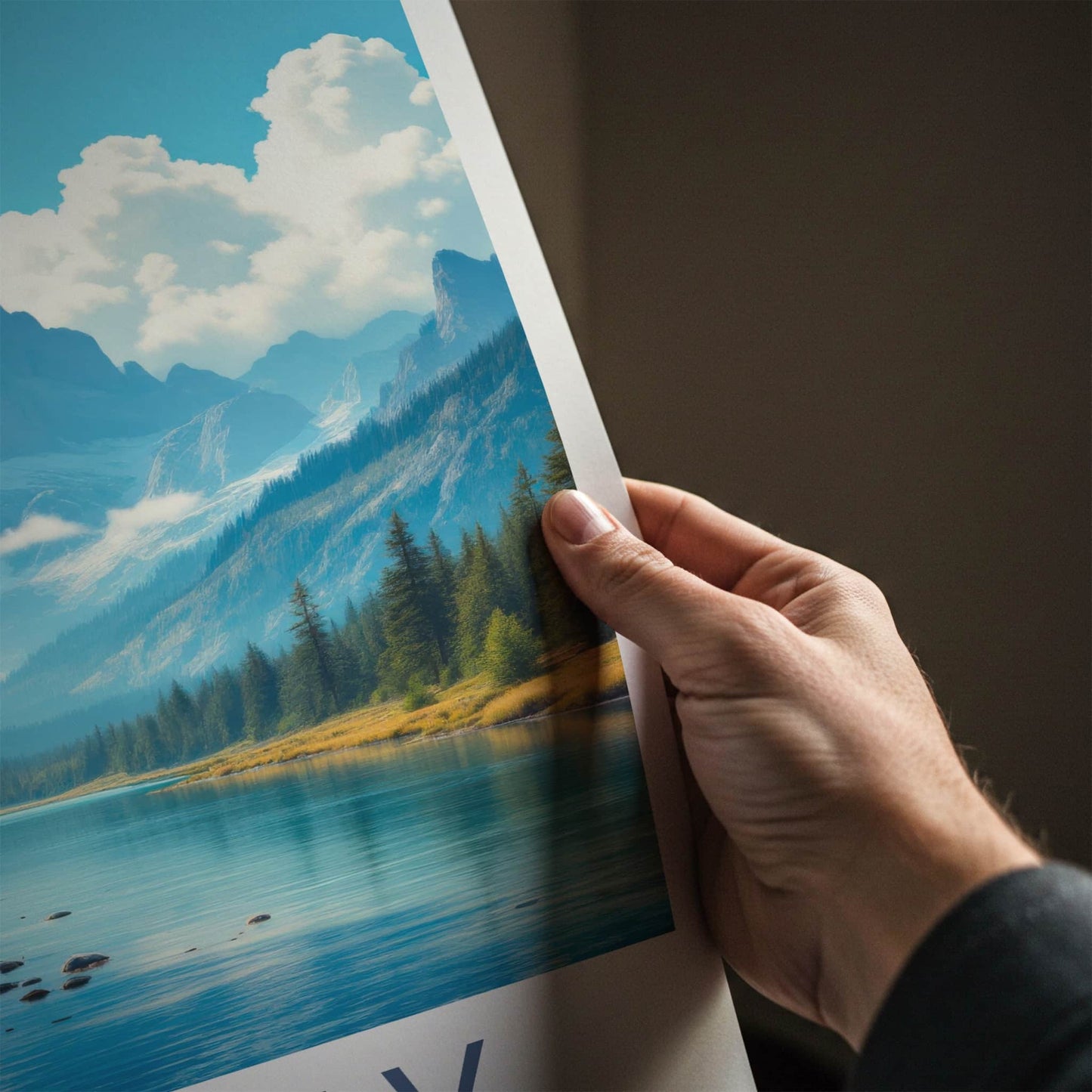 Triglav National Park Poster - Slovenia Travel Art - Mountain River Bear Wall Decor