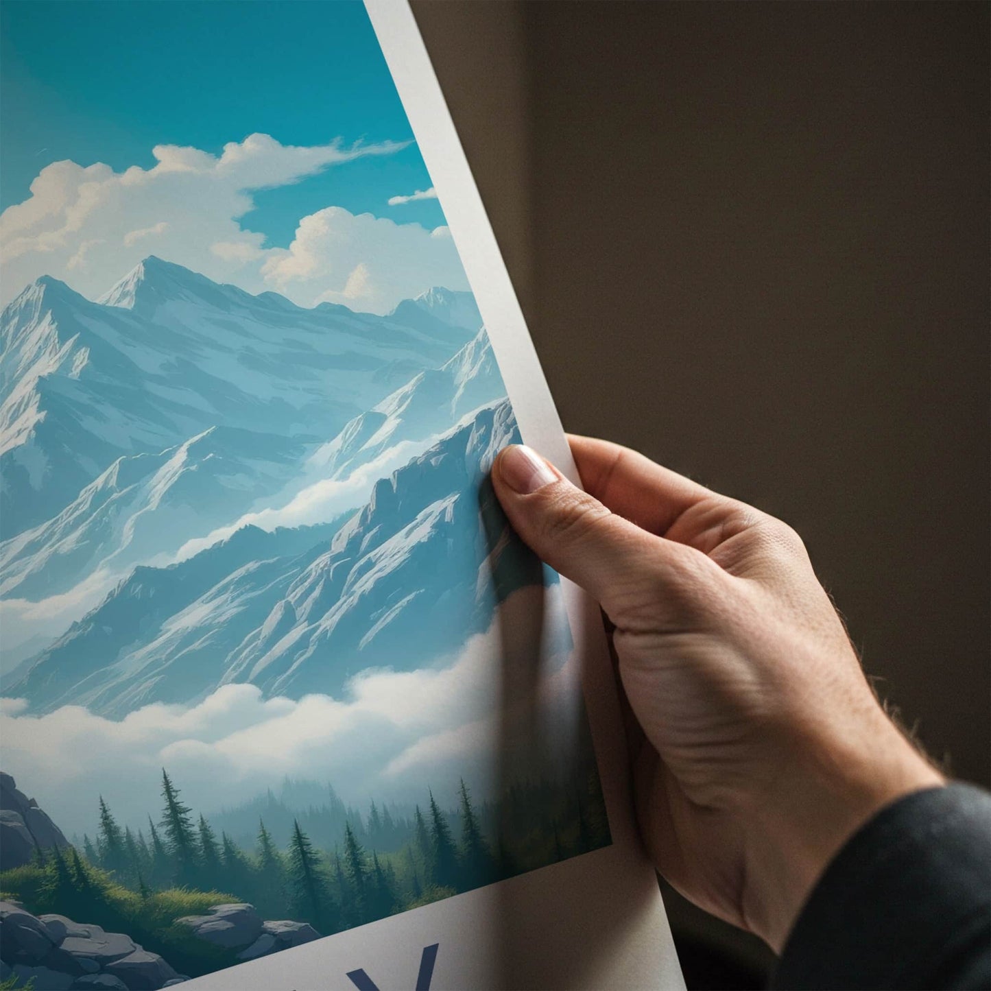 Triglav Poster - Slovenia Travel Art - Alpine Goats Peaks Gallery Art
