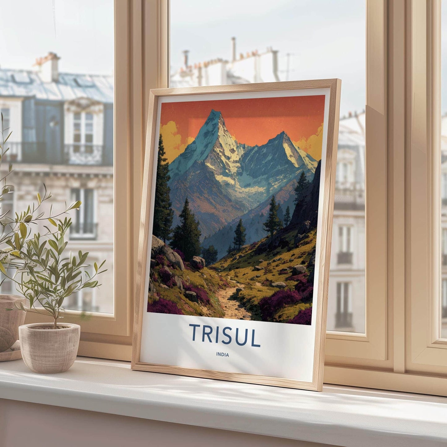 Trisul Poster - India Fine Art - Uttarakhand Majestic Snowy Mountain Gift