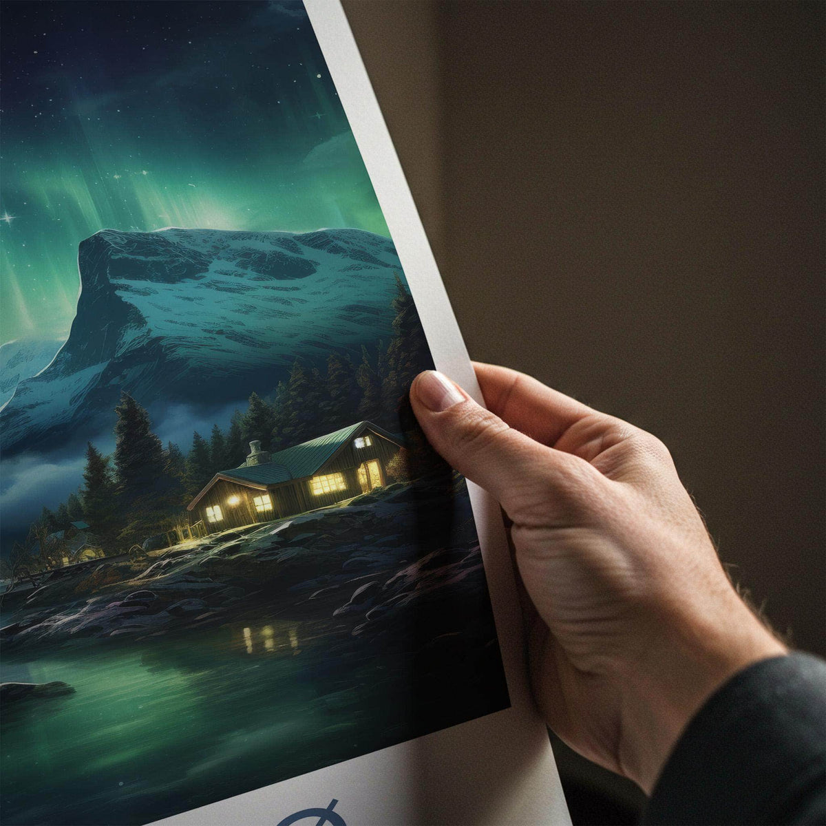 Tromsø Poster - Norway Wall Art With Northern Lights & Arctic