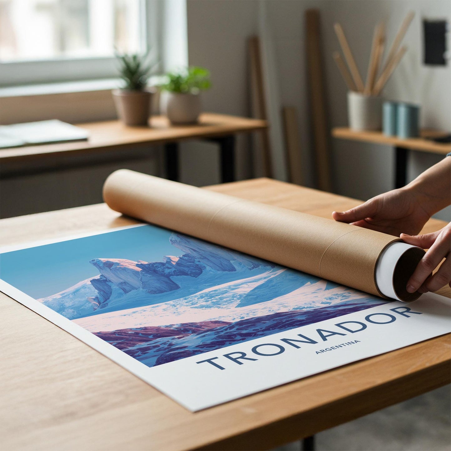 Tronador Poster - Argentina Travel Art - Icy Mountain Landscape Home Decor