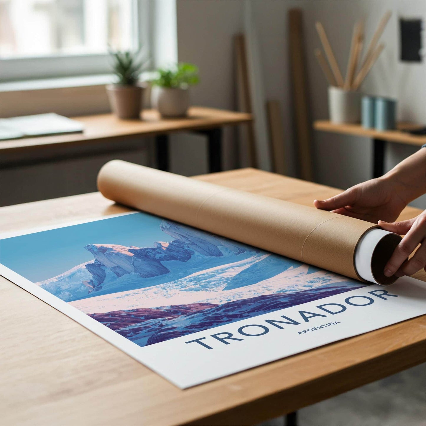 Tronador Poster - Argentina Travel Art - Icy Mountain Landscape Home Decor