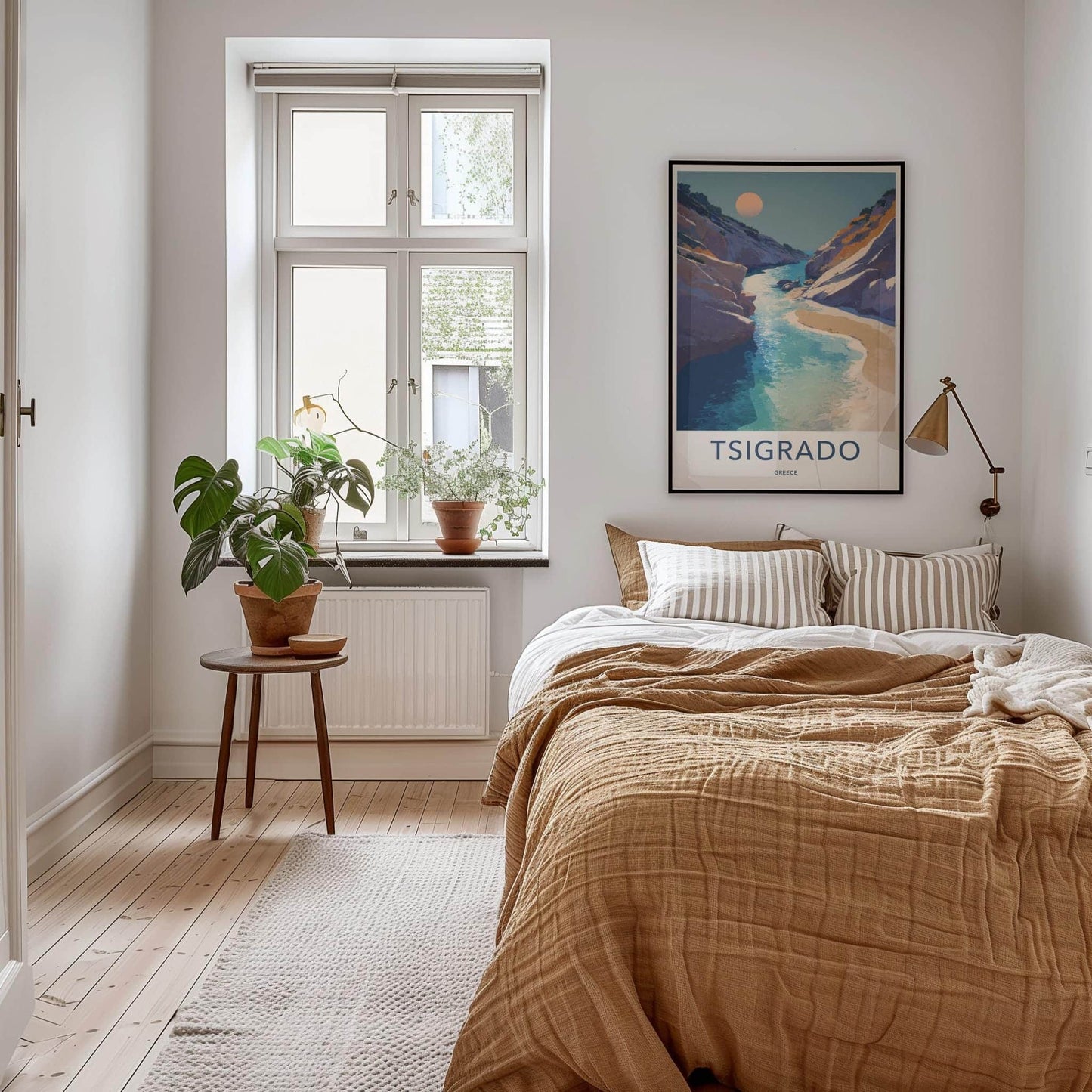 Tsigrado Poster - Greece Travel Art - Clear Water Canyon Home Decor