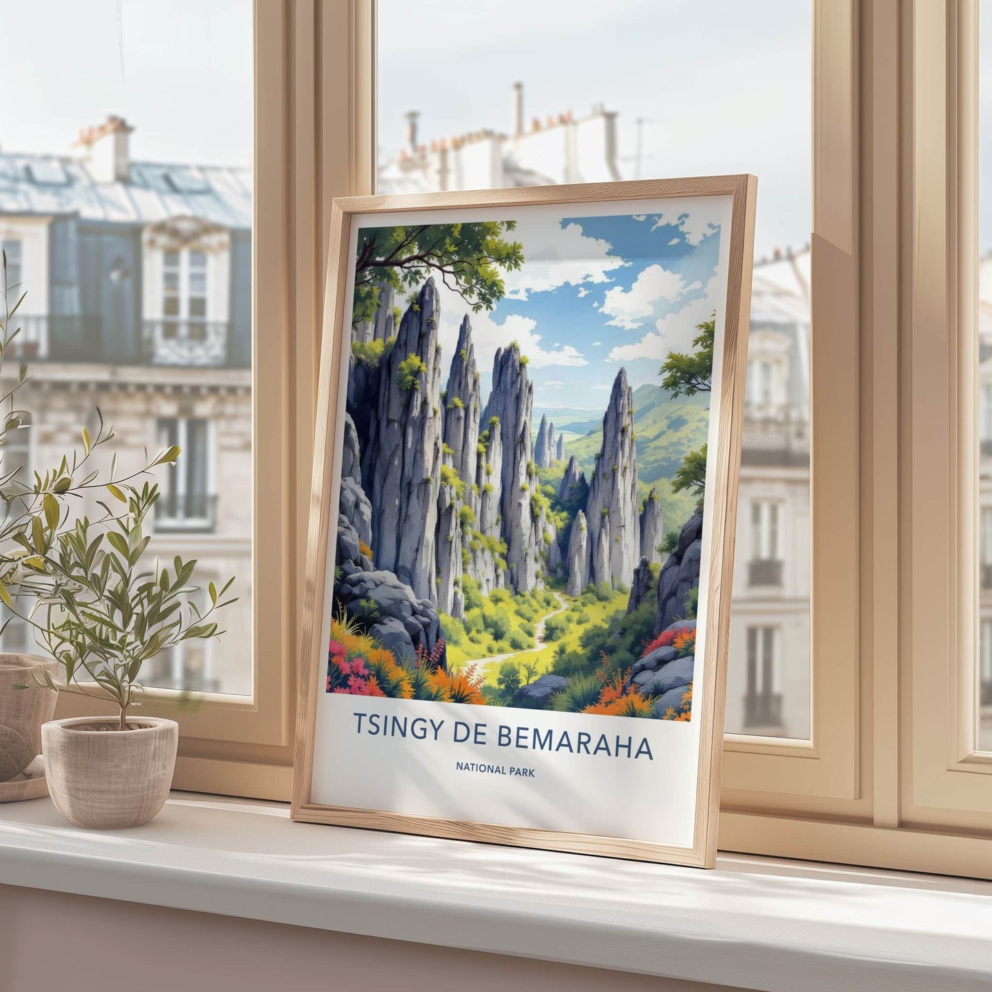 Tsingy De Bemaraha Poster - Madagascar Wall Art - Towering Karst Landscape Gift