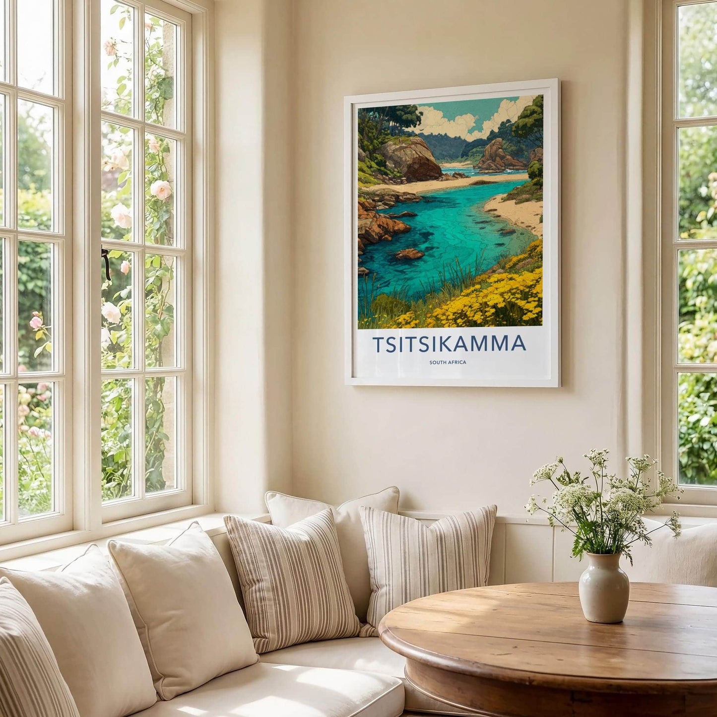 Tsitsikamma Poster - South Africa Travel Art - Clear Water Rocky Shore Home Decor