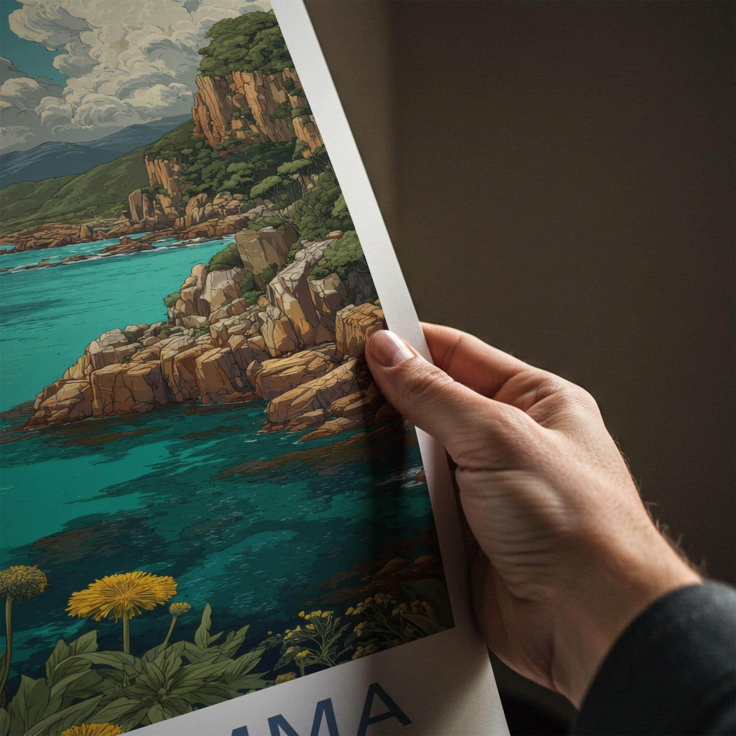 Tsitsikamma Poster - South Africa Travel Art - Turquoise Water Cliffs Home Decor