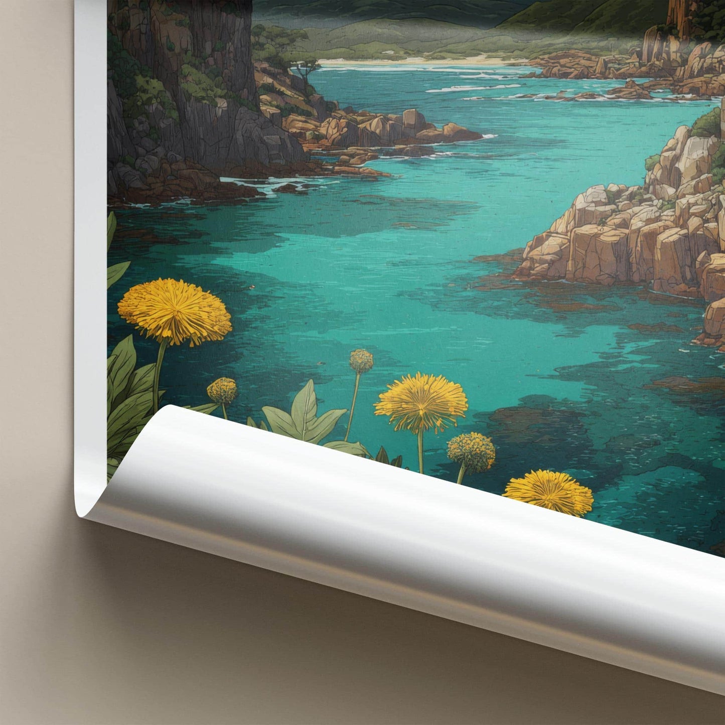 Tsitsikamma Poster - South Africa Travel Art - Turquoise Water Cliffs Home Decor