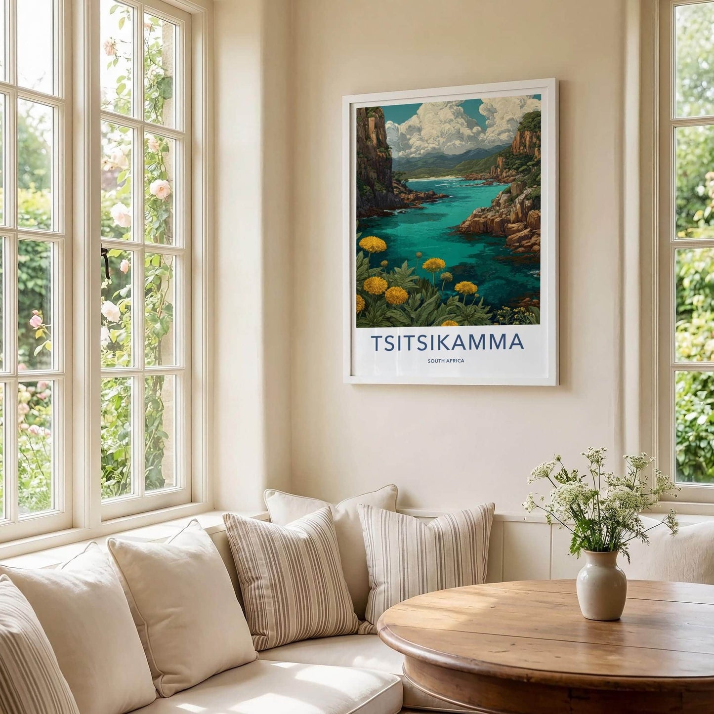Tsitsikamma Poster - South Africa Travel Art - Turquoise Water Cliffs Home Decor