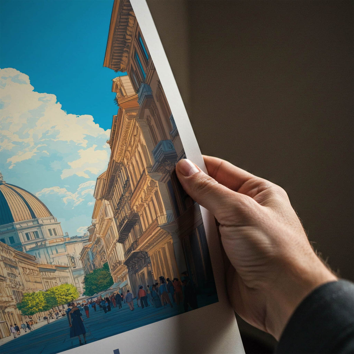 Turin Poster - Italy Travel Art - Historic City Scene Home Decor