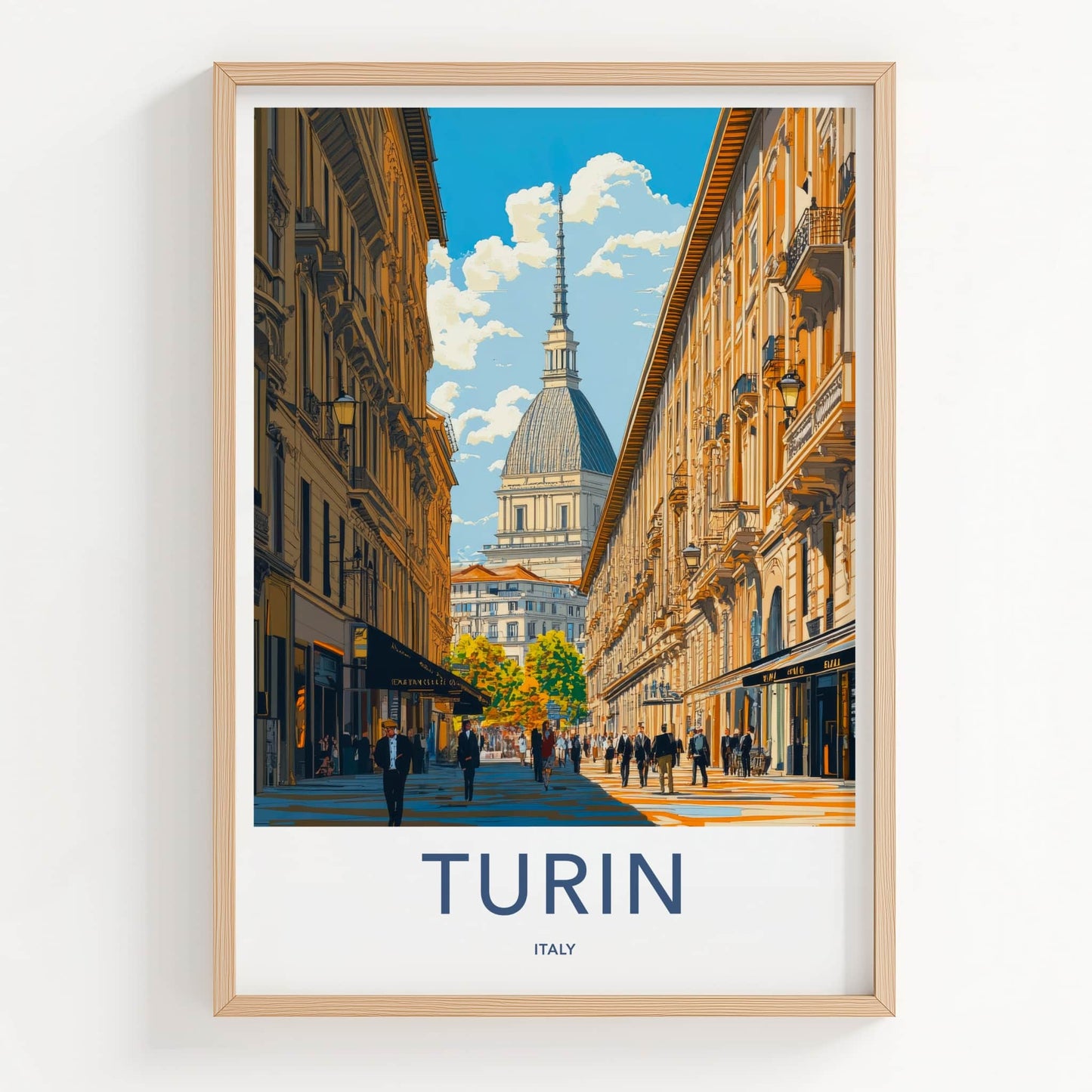 Turin Poster - Italy Travel Art - Mole Antonelliana View Home Decor
