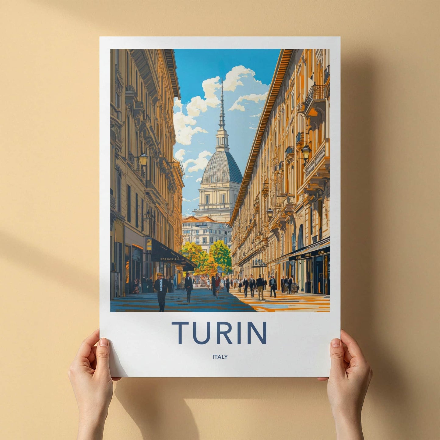 Turin Poster - Italy Travel Art - Mole Antonelliana View Home Decor