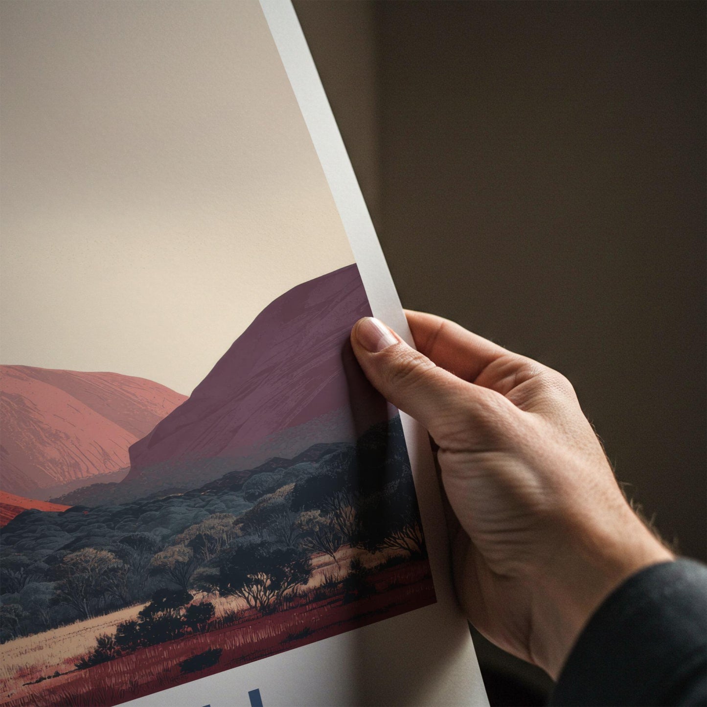 Uluru Poster - Australia Travel Art - Red Rock Landscape Home Decor