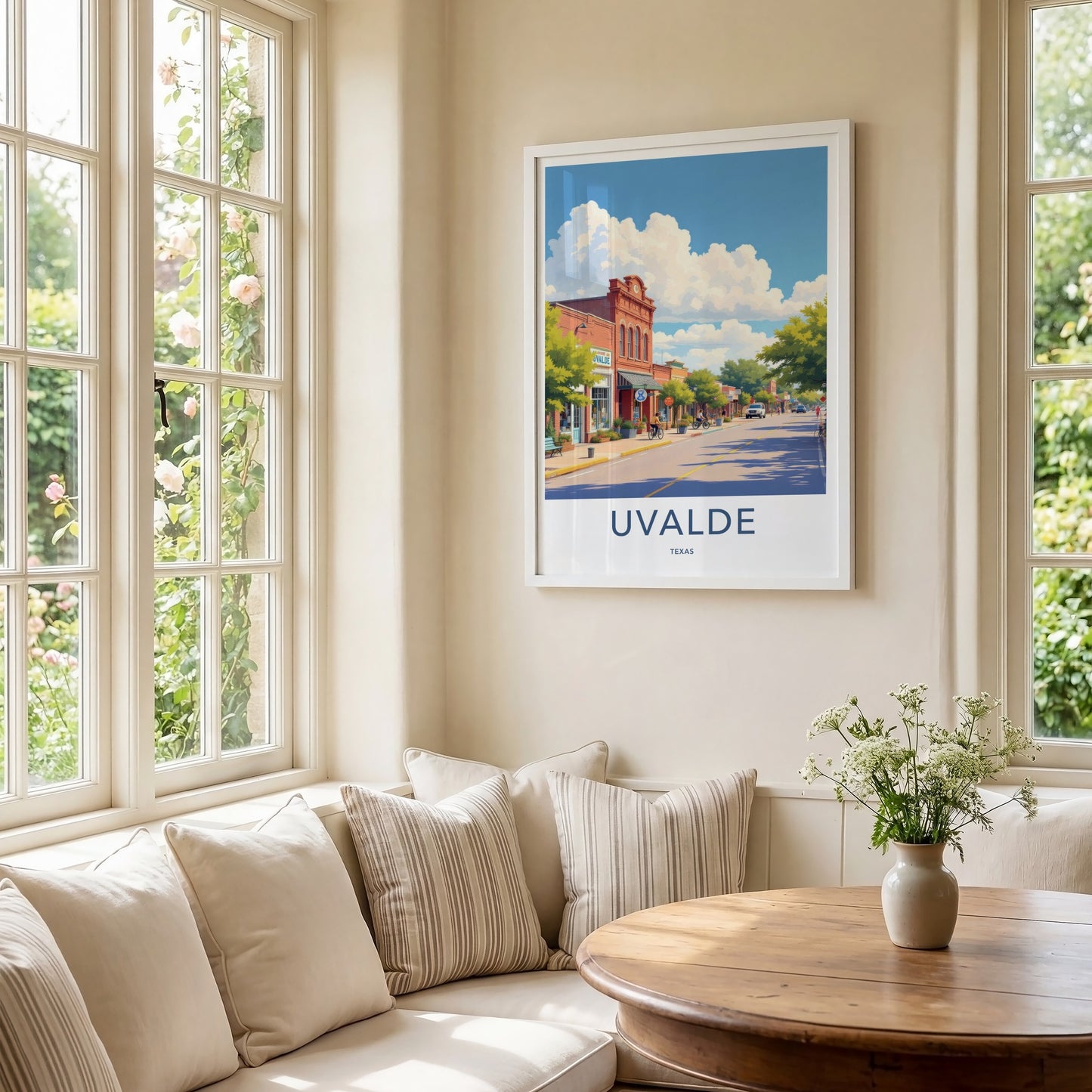 Uvalde Poster - Texas Wall Art - Historic Main Street Home Decor