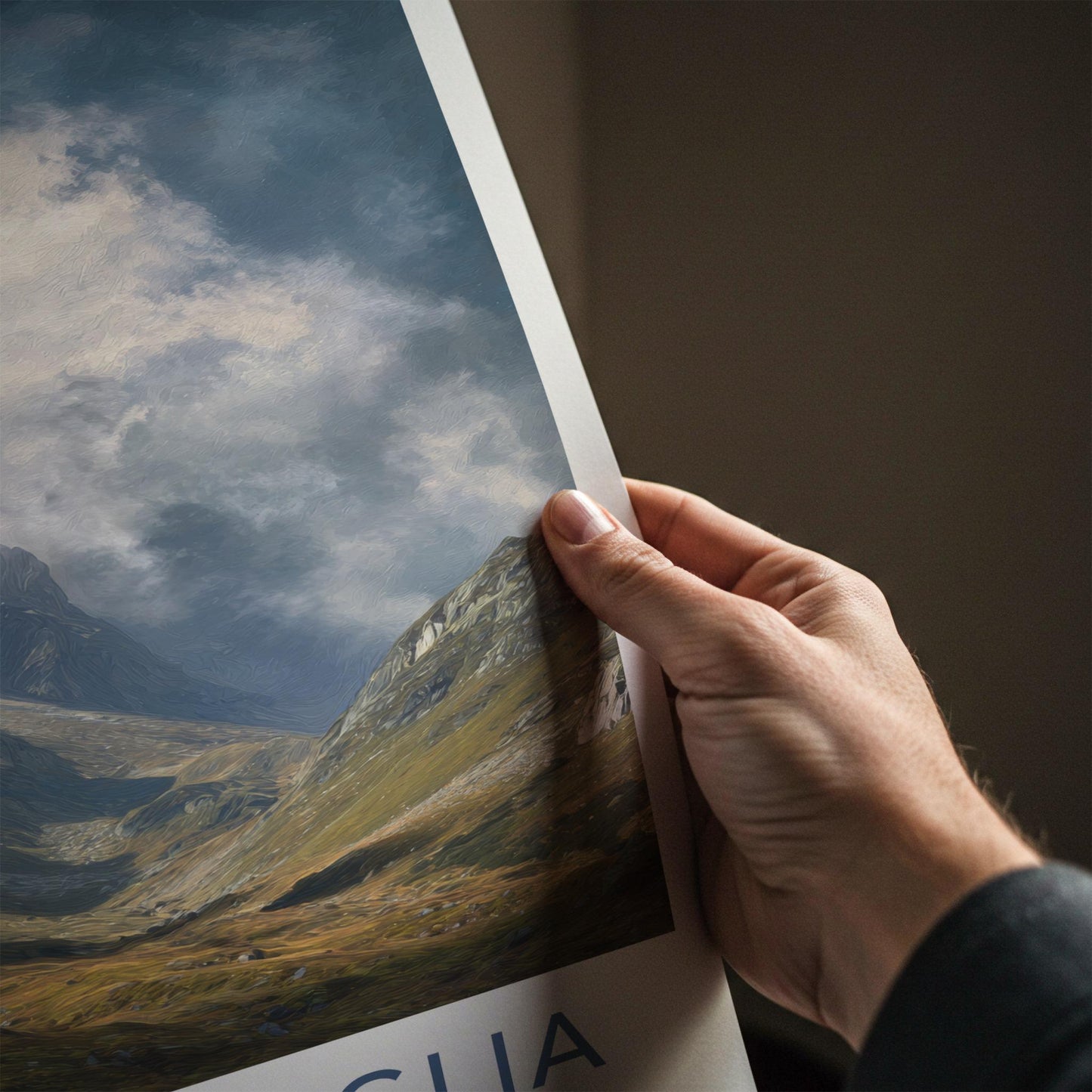 Val Bregaglia Poster - Switzerland Travel Art - Misty Alpine Valley Home Decor