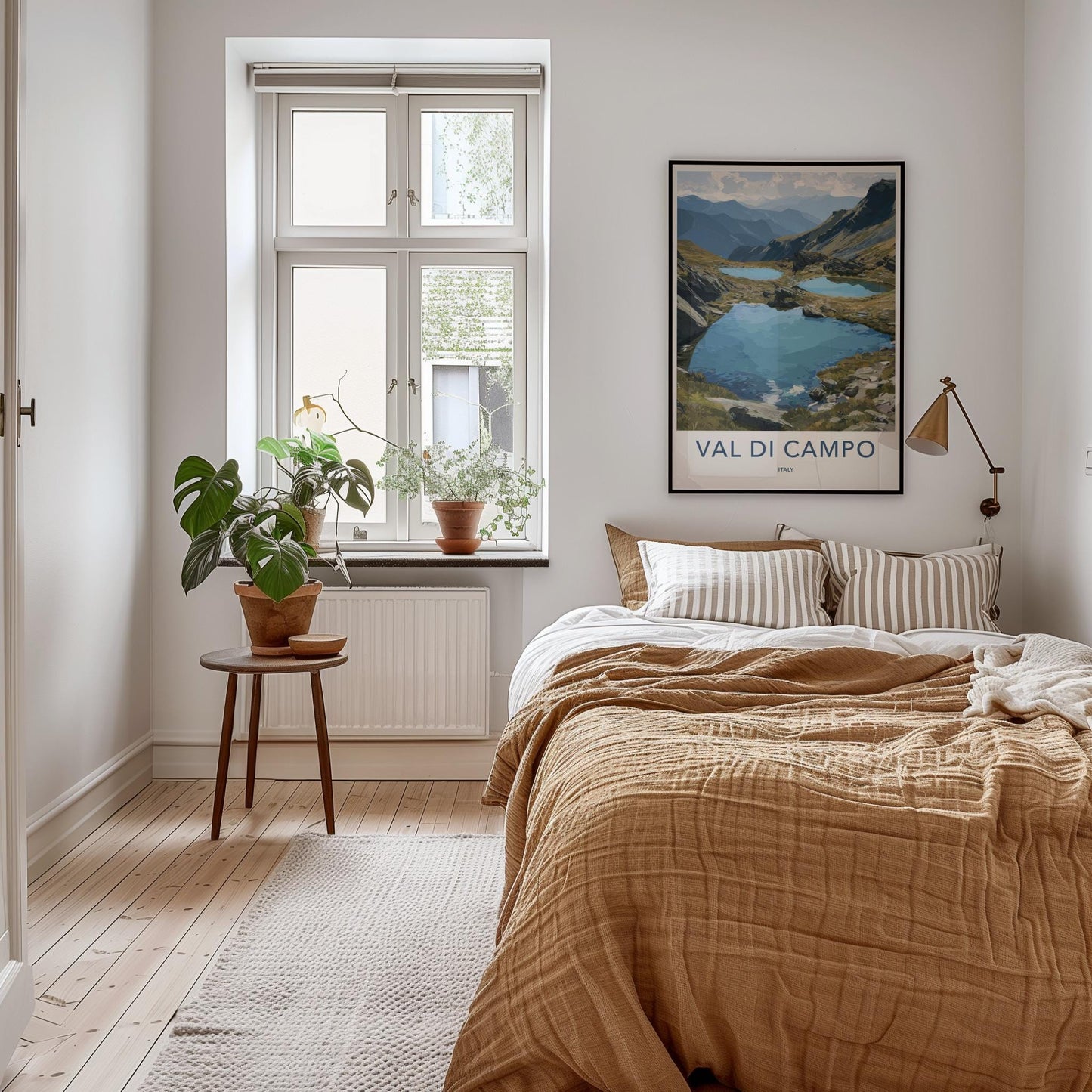 Val Di Campo Poster - Italy Travel Art - Serene Mountain Lakes Home Decor