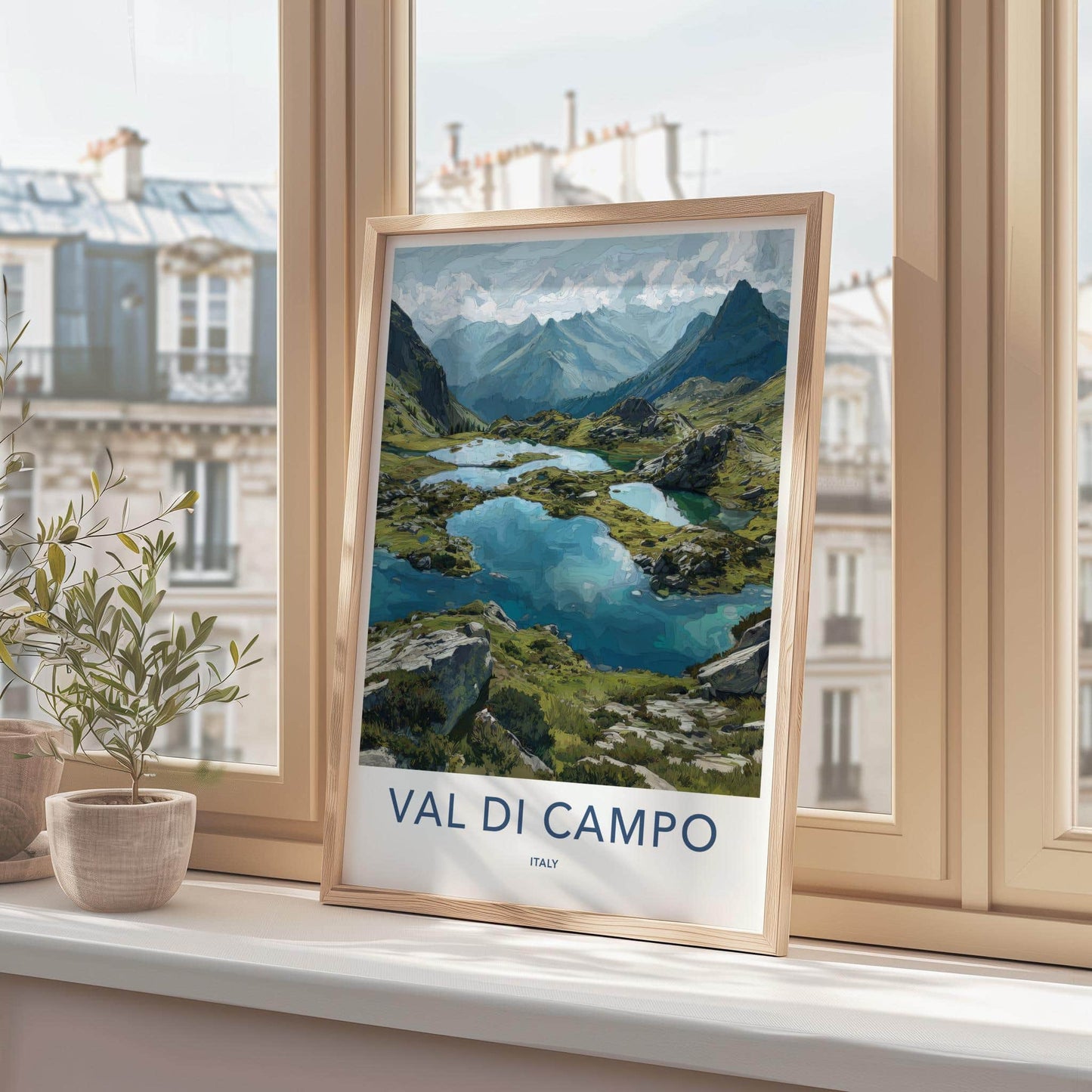 Val di Campo Poster - Italy Wall Art - Alpine Mountain Lakes Home Decor