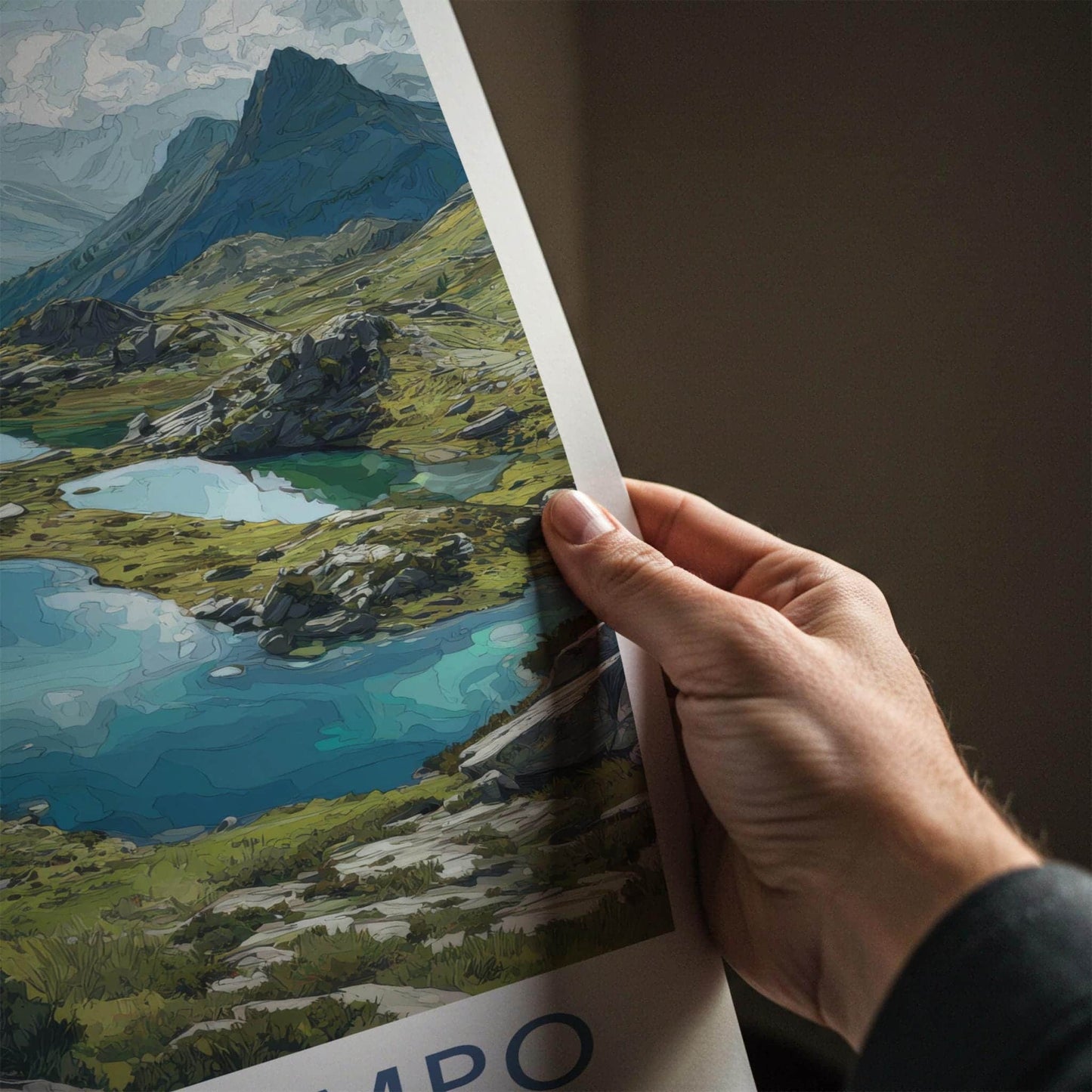 Val di Campo Poster - Italy Wall Art - Alpine Mountain Lakes Home Decor