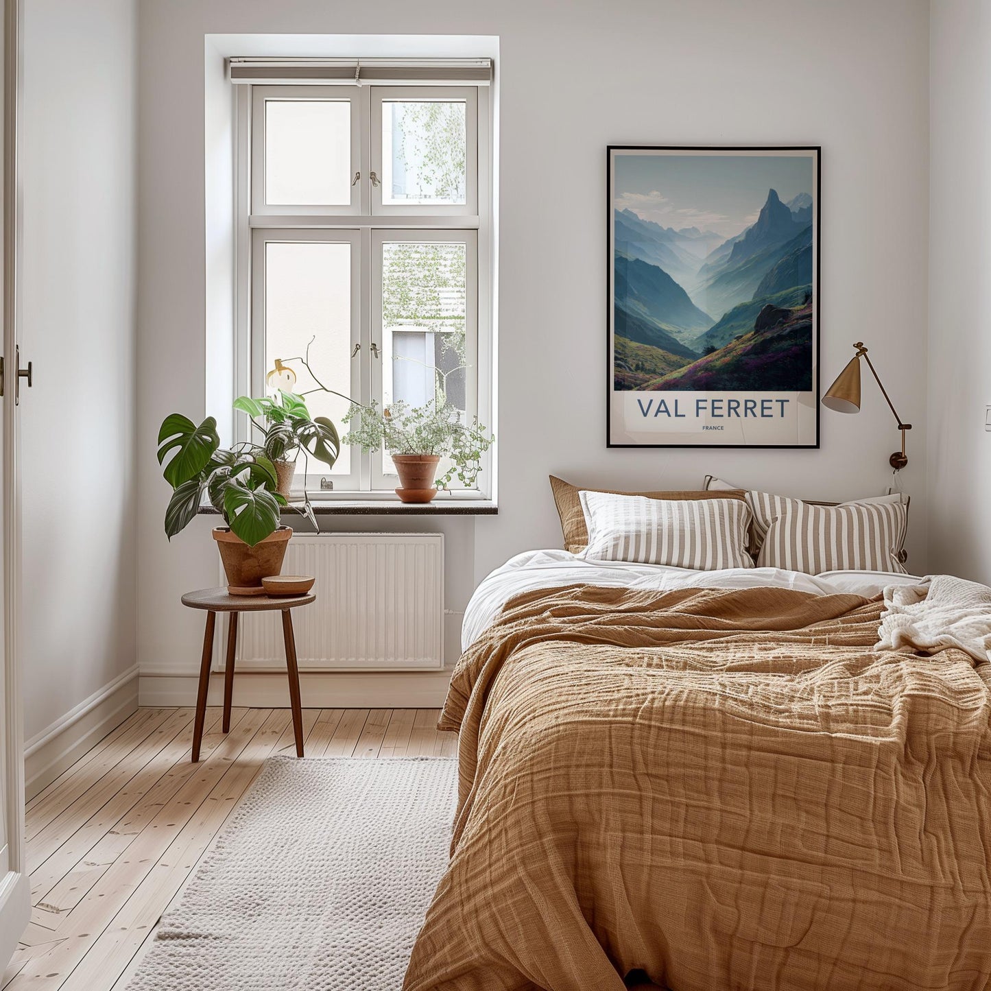 Val Ferret Poster - France Travel Art - Colorful Floral Valley Home Decor