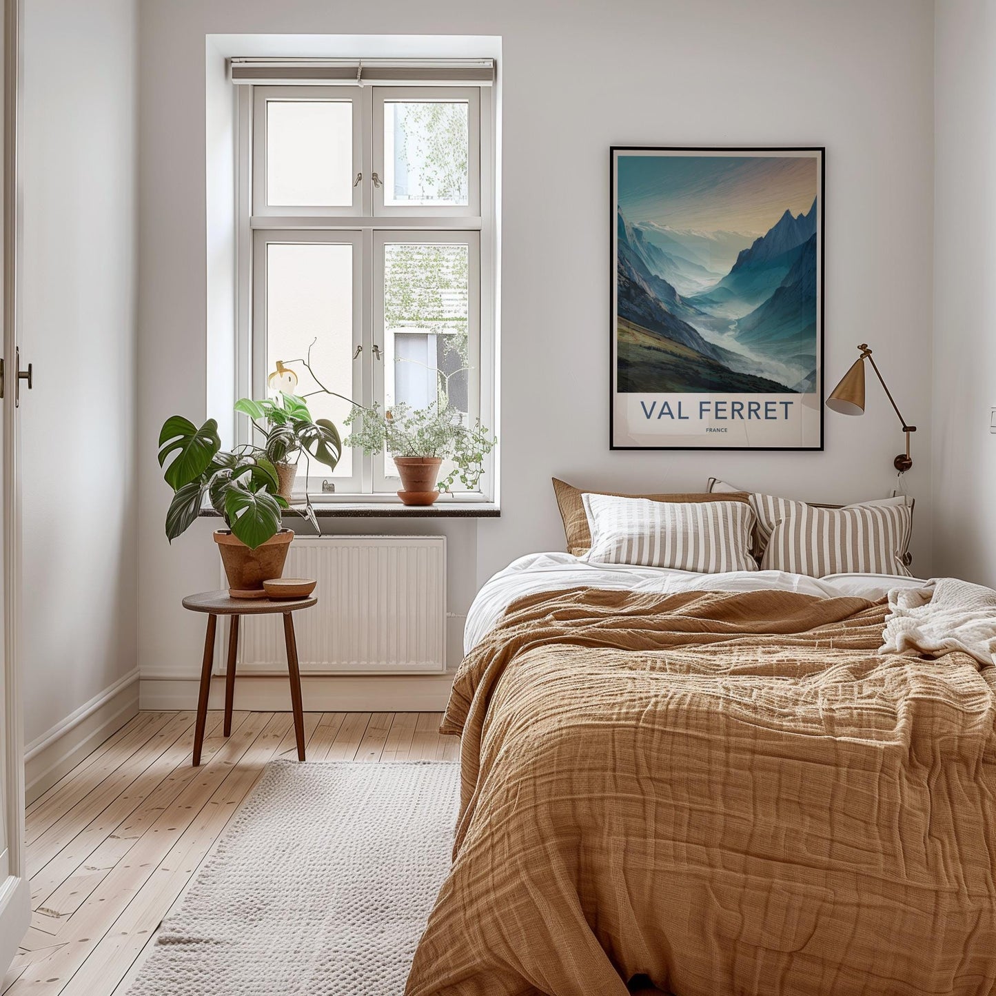 Val Ferret Poster - France Wall Art - Misty Mountain Valley Home Decor