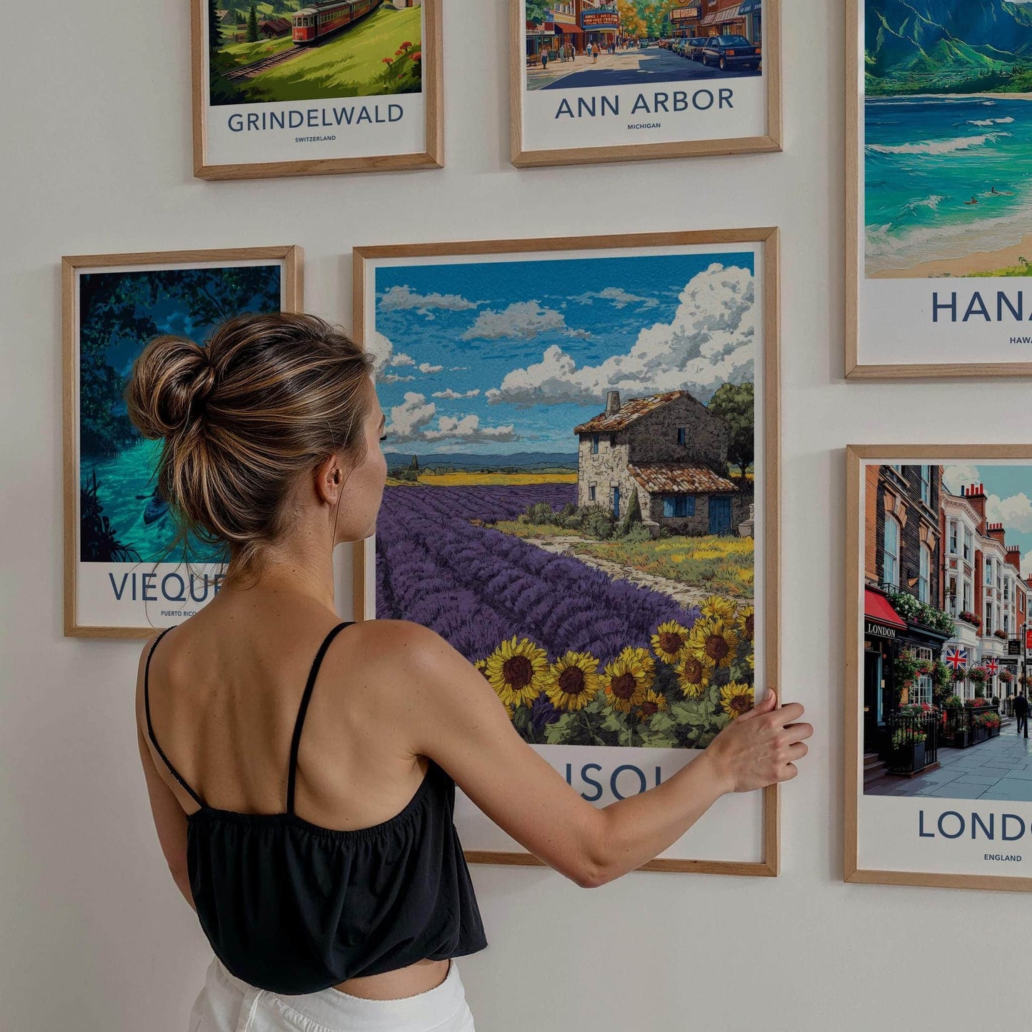 Valensole Poster - France Travel Art - Lavender Farm House Home Decor