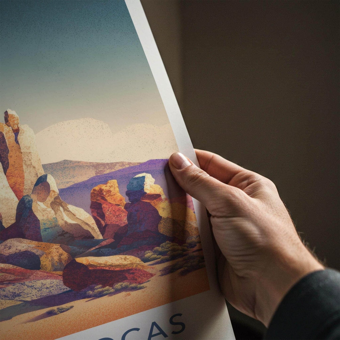 Valle De Rocas Poster - Bolivia Travel Art - Vibrant Rock Formations Home Decor